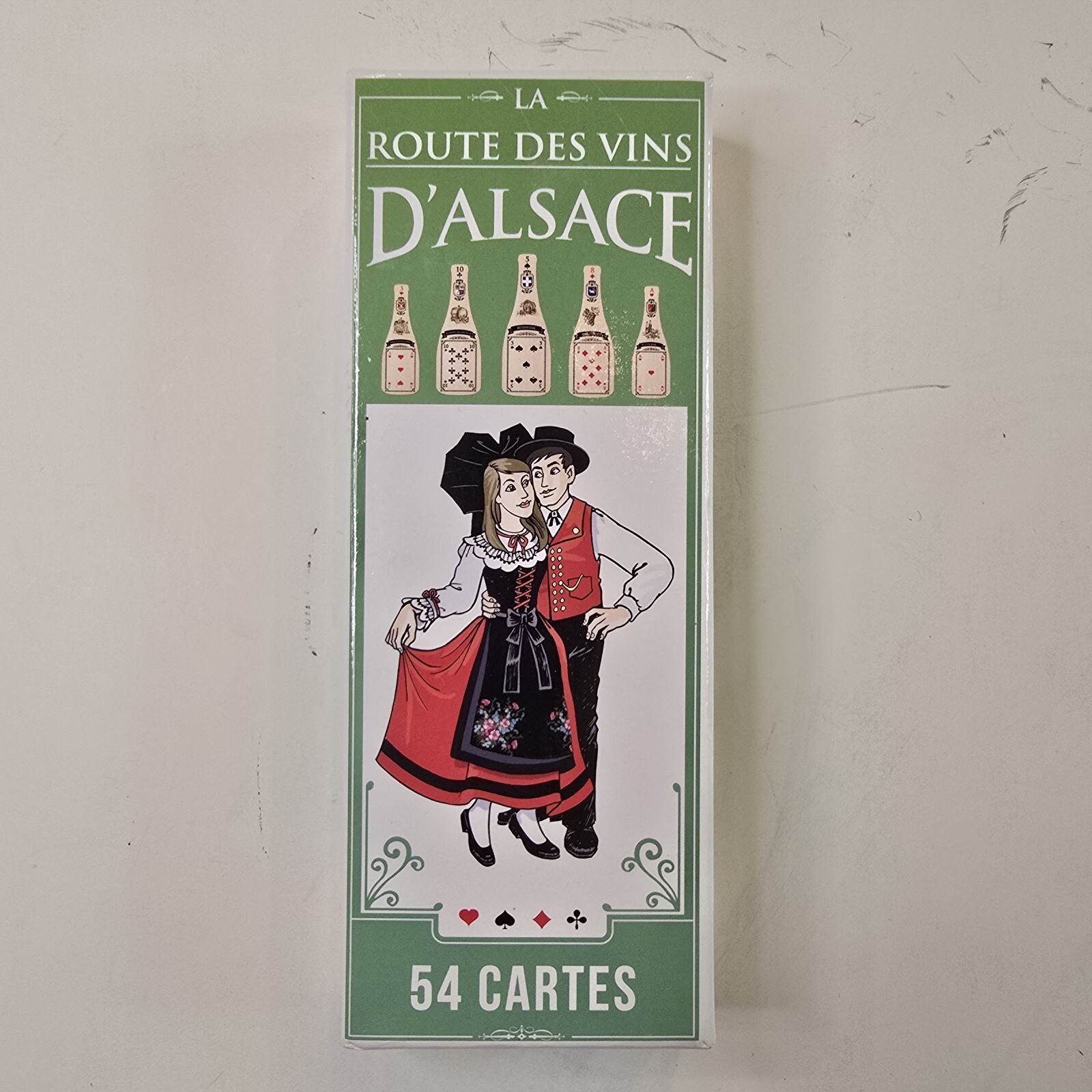Vintage French Route Des Vins 54 Playing Card Deck, Complete New