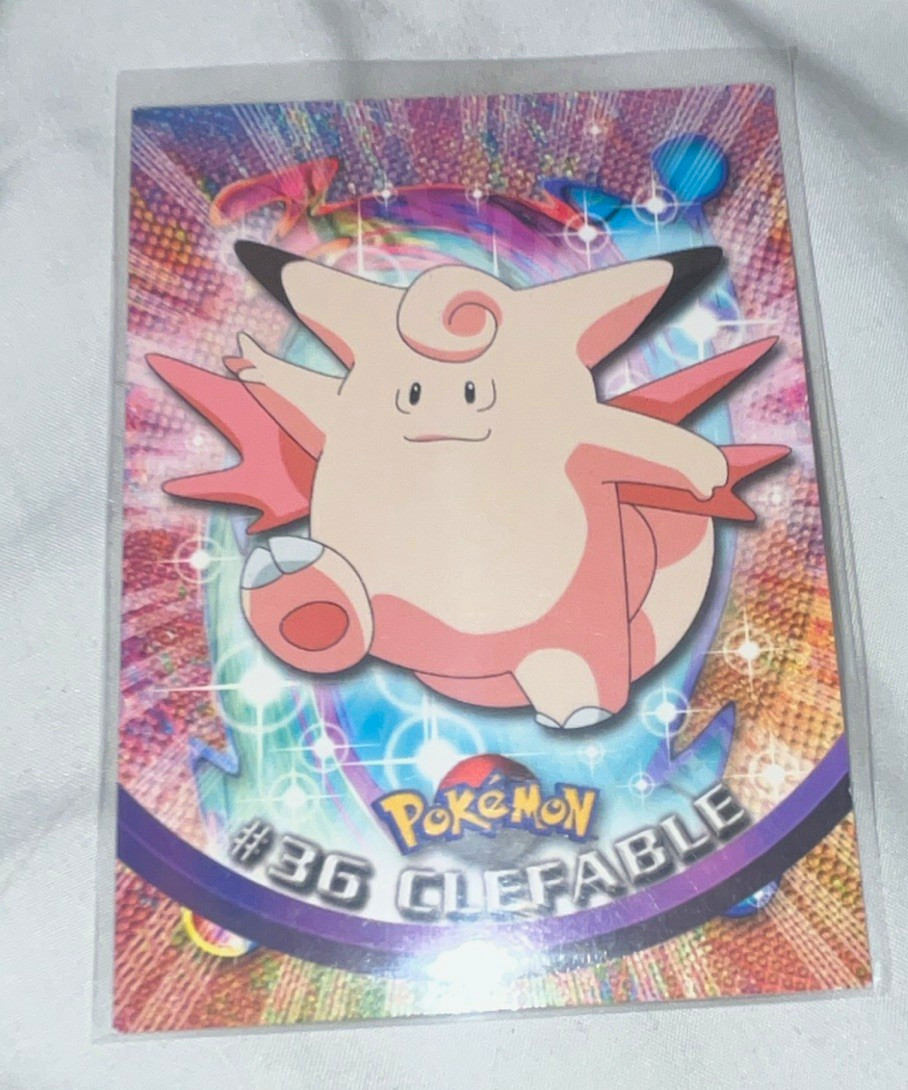 Topps Pokémon TV Animation Edition Clefable #36 Holographic Trading Card