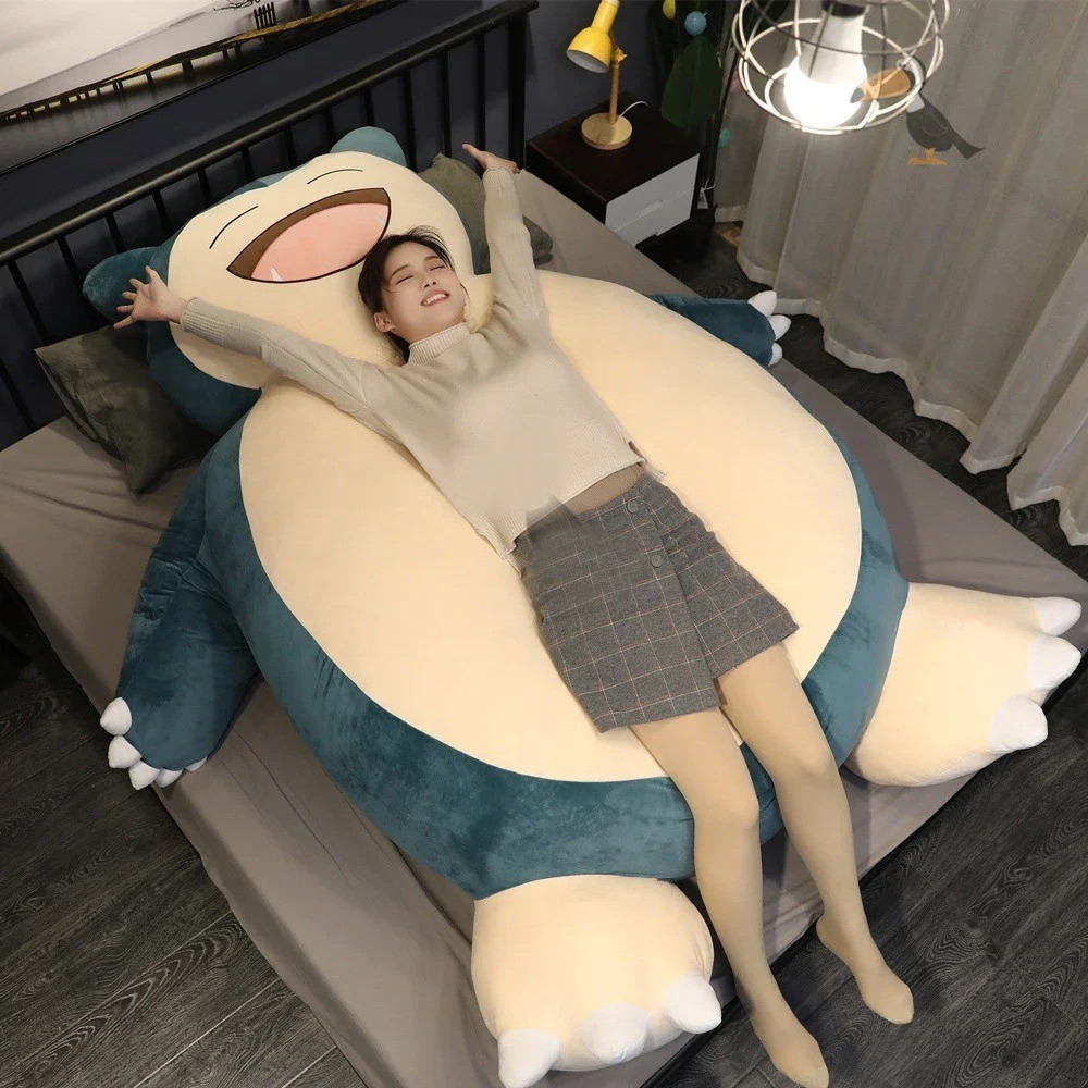 200cm Huge Pokemon Snorlax Anime Plush Toys Big Pokémon Plushie Kawaii Semi-f