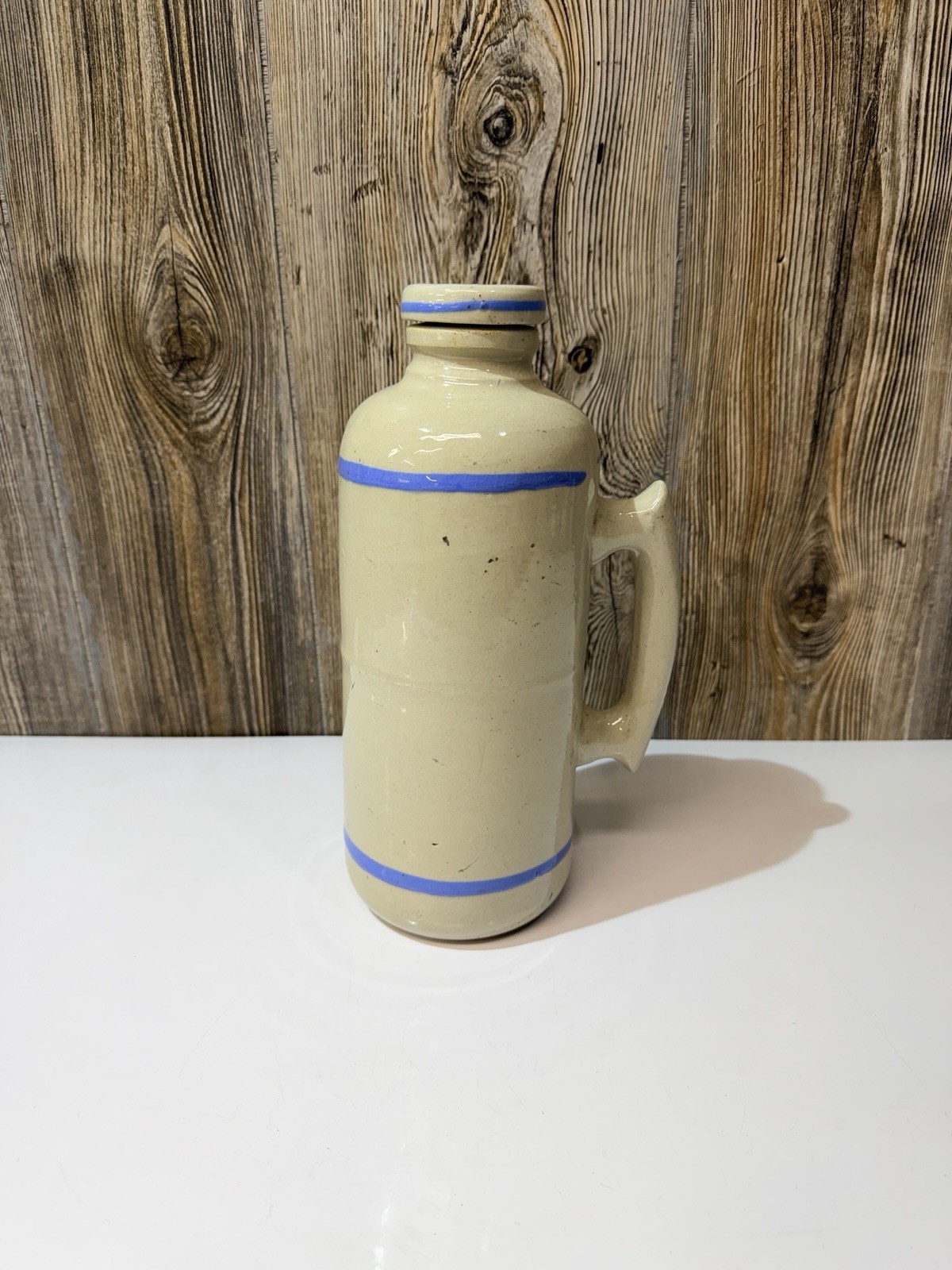Vintage Large stoneware thermos 12''