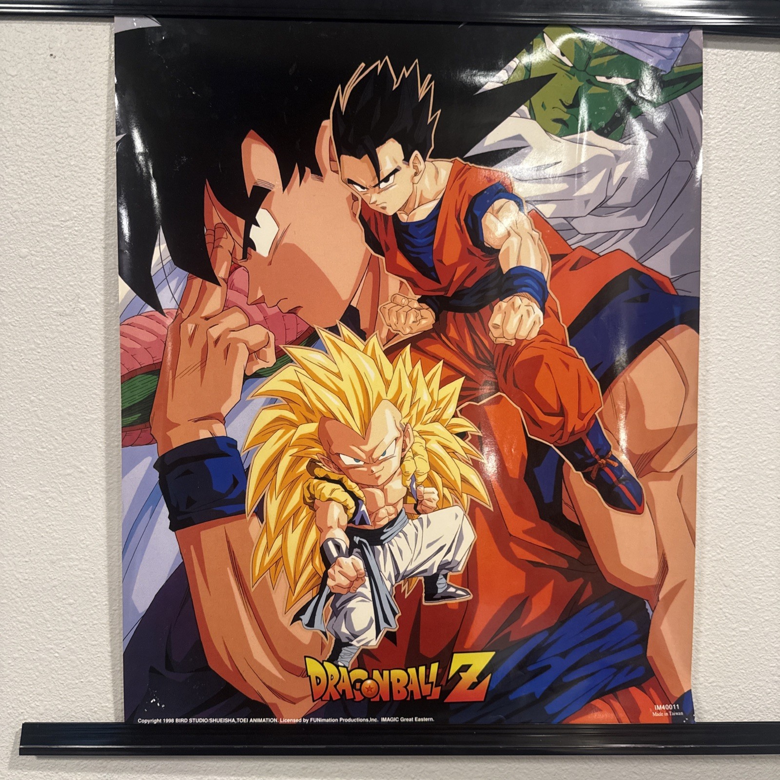 Vintage 1998 Dragon Ball Z Poster Goku Gotenks Piccolo Great Eastern IM40011