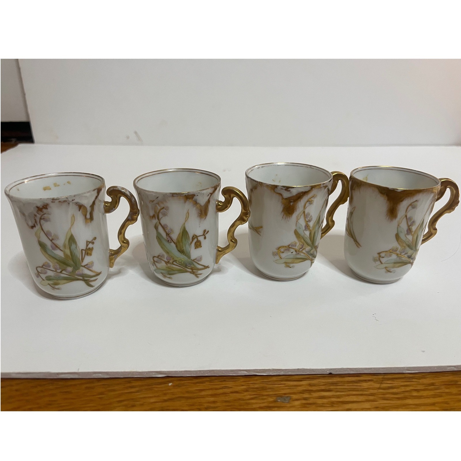 Antique Limoges Elite France Higgins  Seiter Demitasse Cup Lily of the Valley  4