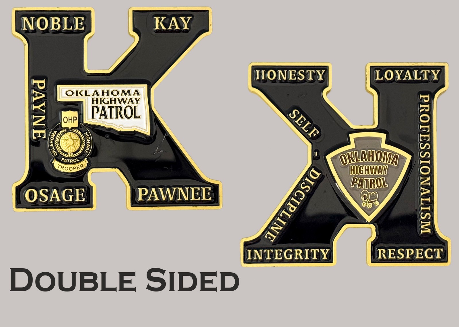 Oklahoma Highway Patrol King Card Challenge Coin  J#42