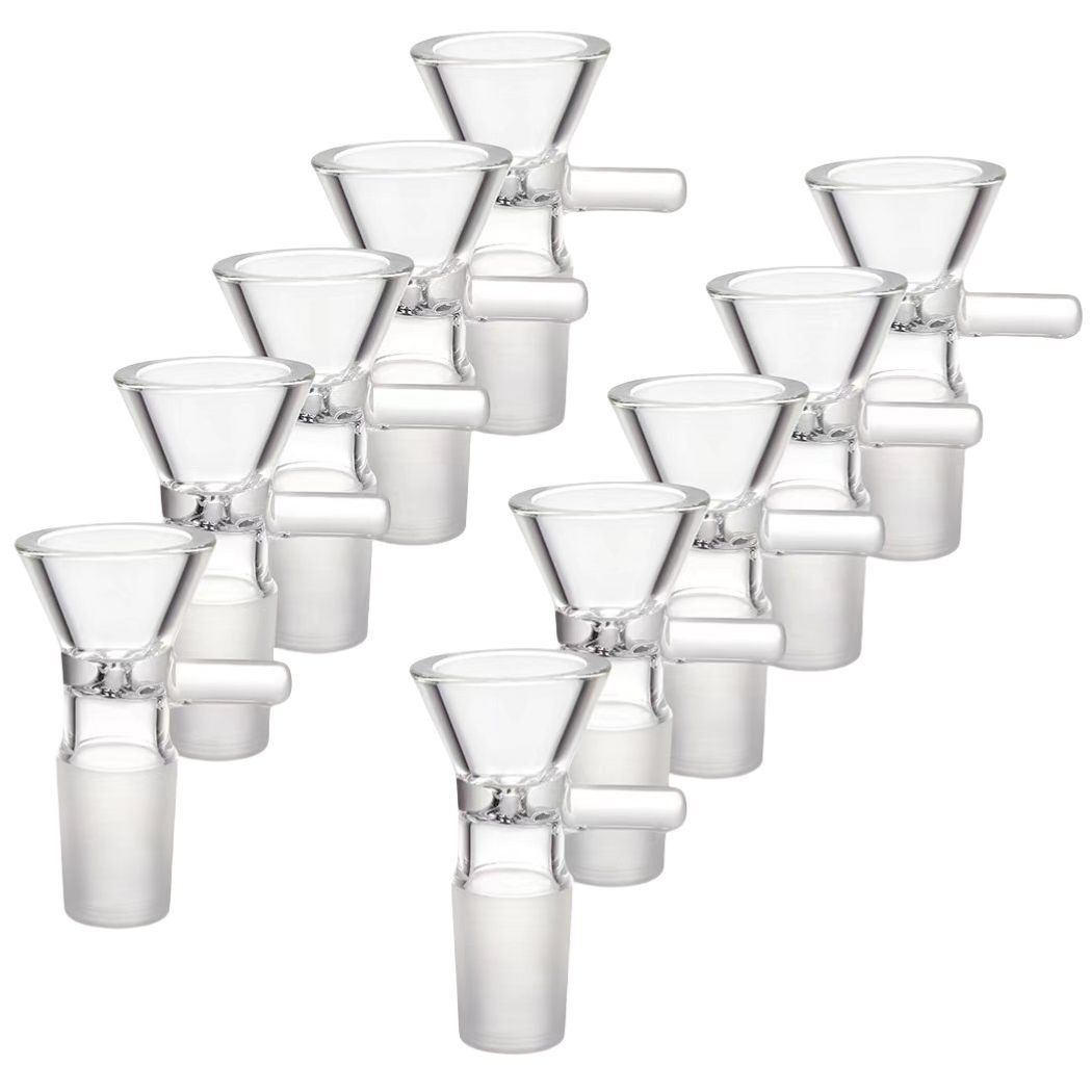 (10 PACK) 14MM Male Glass Bowl For Water Tobacco Pipe Bong Replacement Head USA
