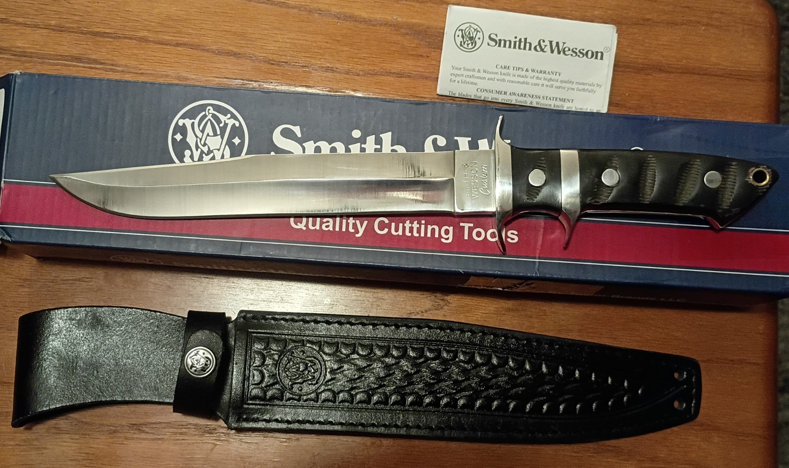 VINTAGE SMITH & WESSON CUSTOM SWLBH COMBAT KNIFE RARE MINT