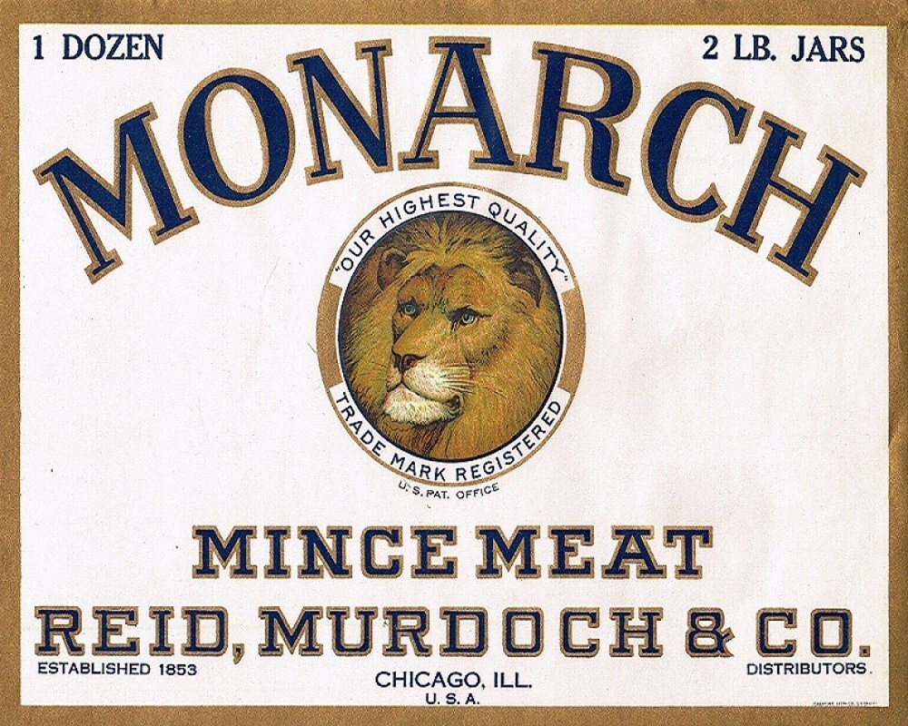 1925 VINTAGE CAN CASE LABEL CALVERT LION CHICAGO ILLINOIS Art Print 8x10