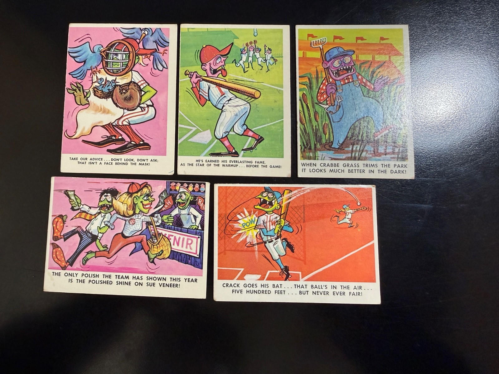 Vintage 1966  Fleer BASEBALL WEIRD-OHs lot
