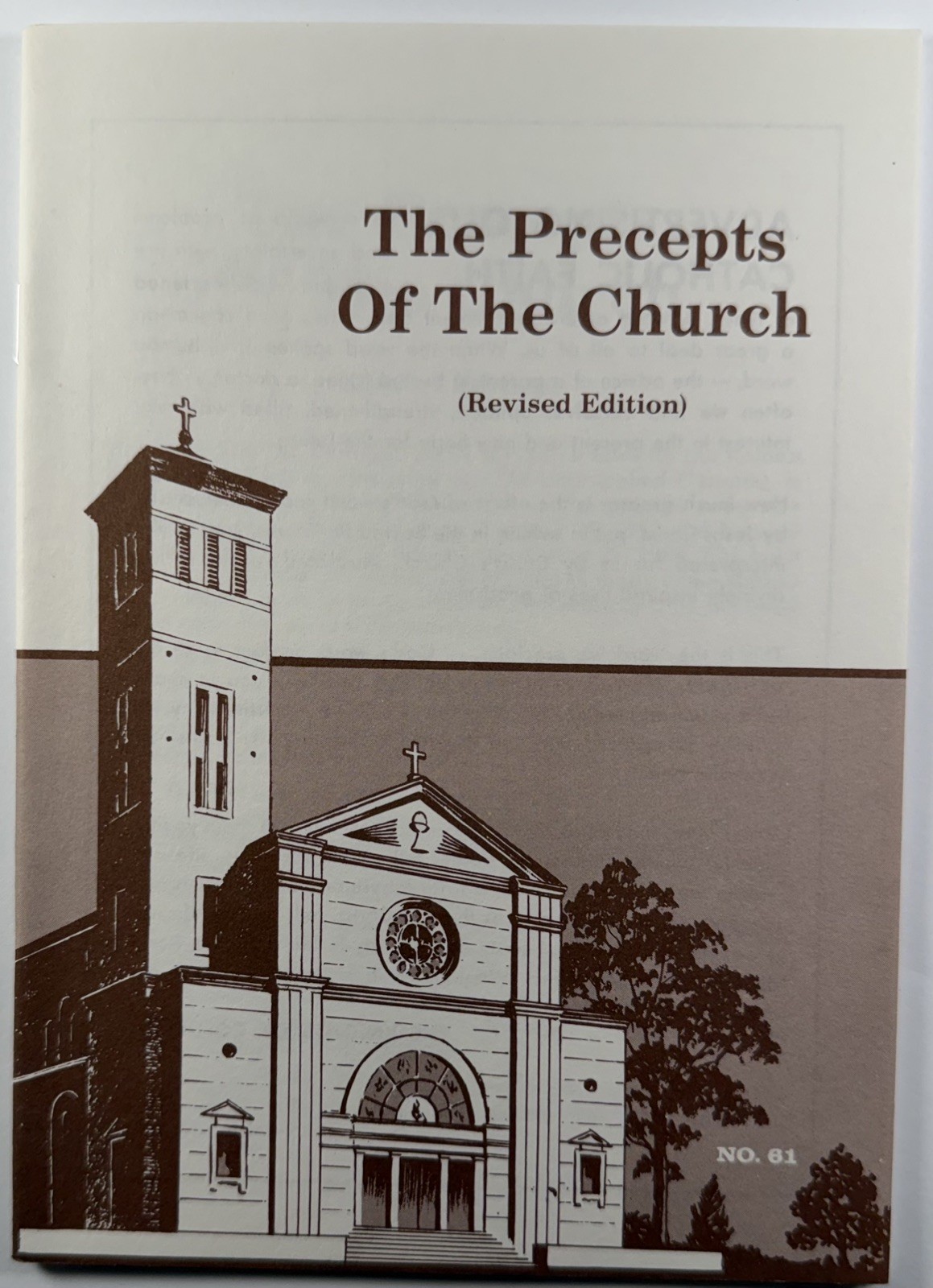 The Precepts of The Church, Vintage 1984 Holy Devotional Booklet.