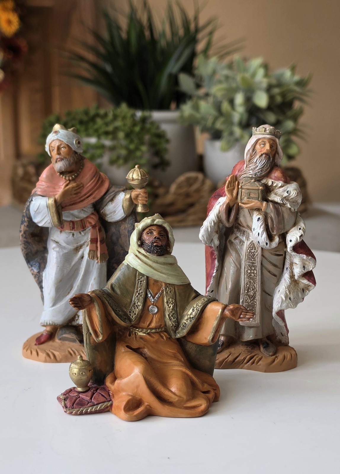 Authentic Vintage Fontanini Fountain 3 Piece Wise Men