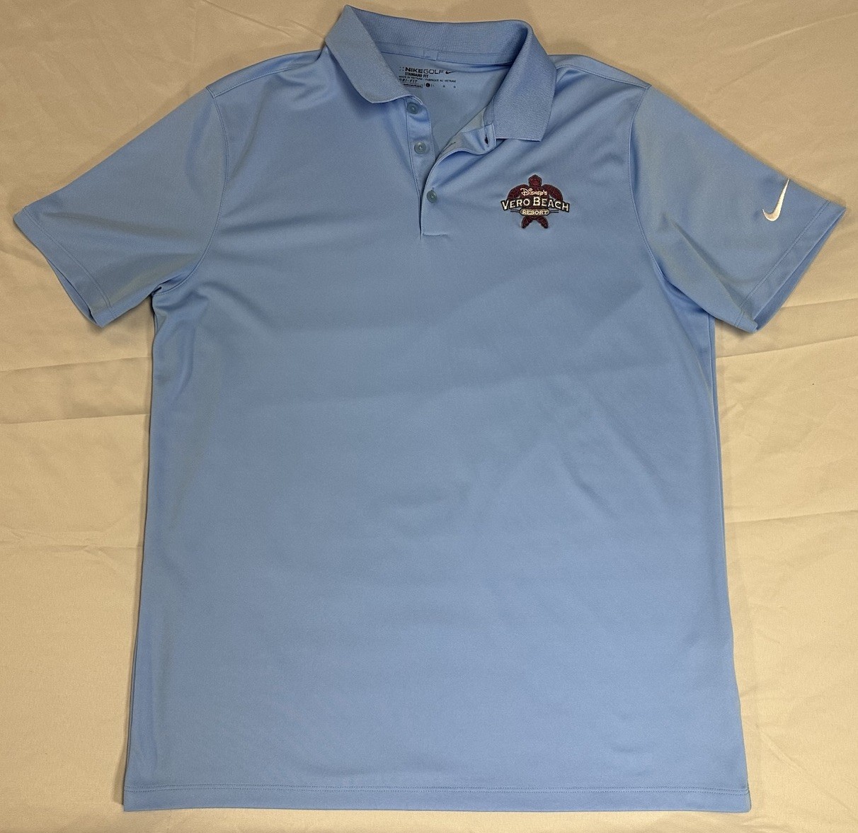 Nike Golf Performance Dri-Fit Polo Men’s Large Blue Disney Vero Beach Resort