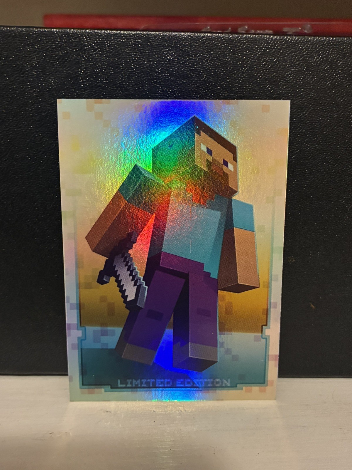 2021 Panini Minecraft Adventure Steve Limited Edition Holofoil SSP Refractor