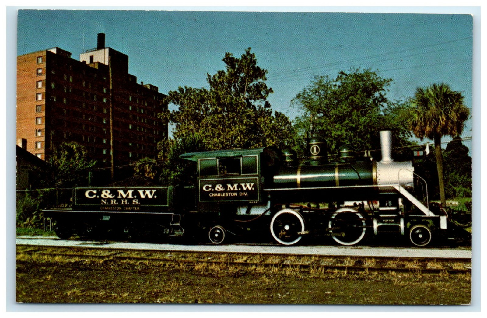 POSTCARD Columbia Class Parade of Stream C&MW Cole and Marion Waters One Spot