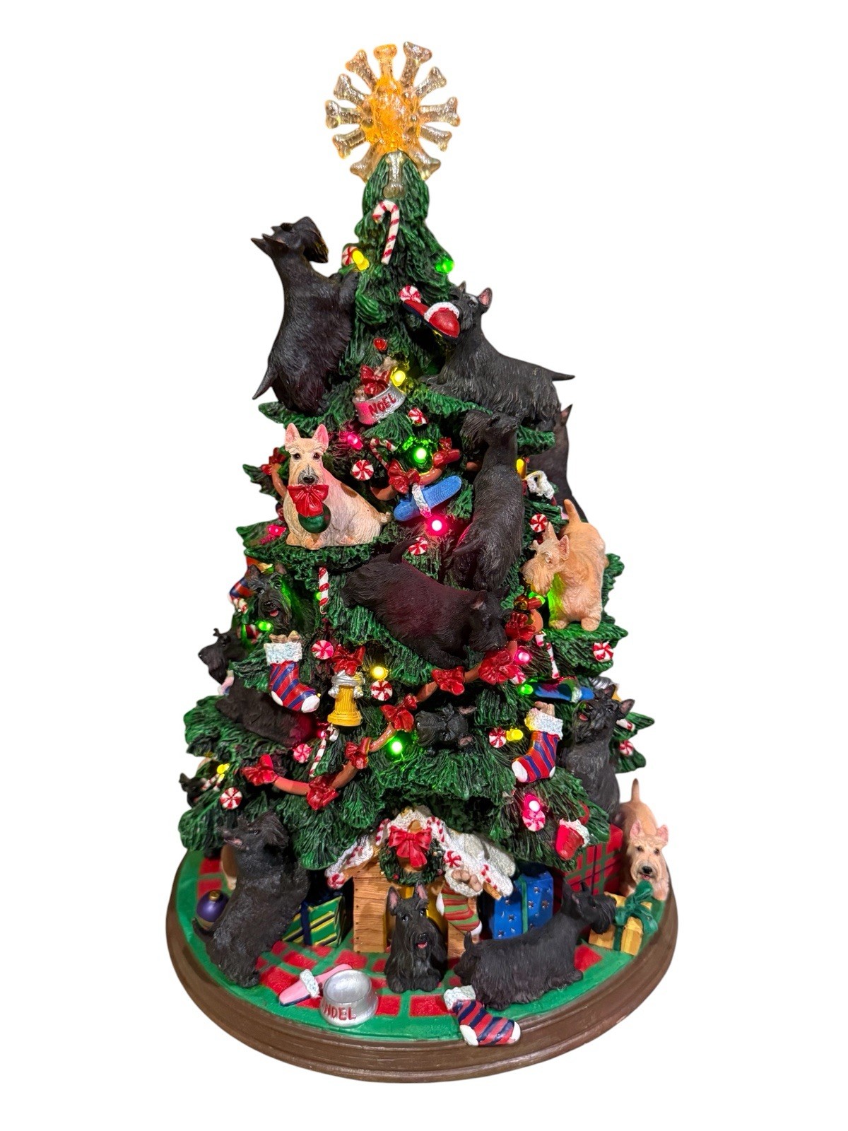 Danbury Mint Scottish Terrier Christmas Tree With Original Box