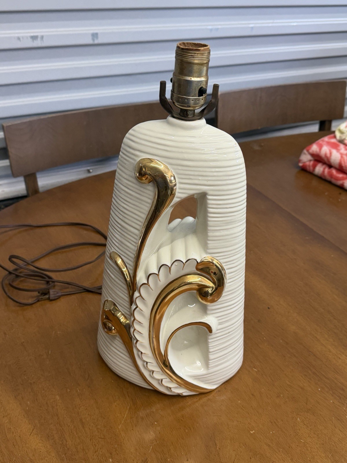 Rare vintage mid-century modern ceramic table lamp MCM