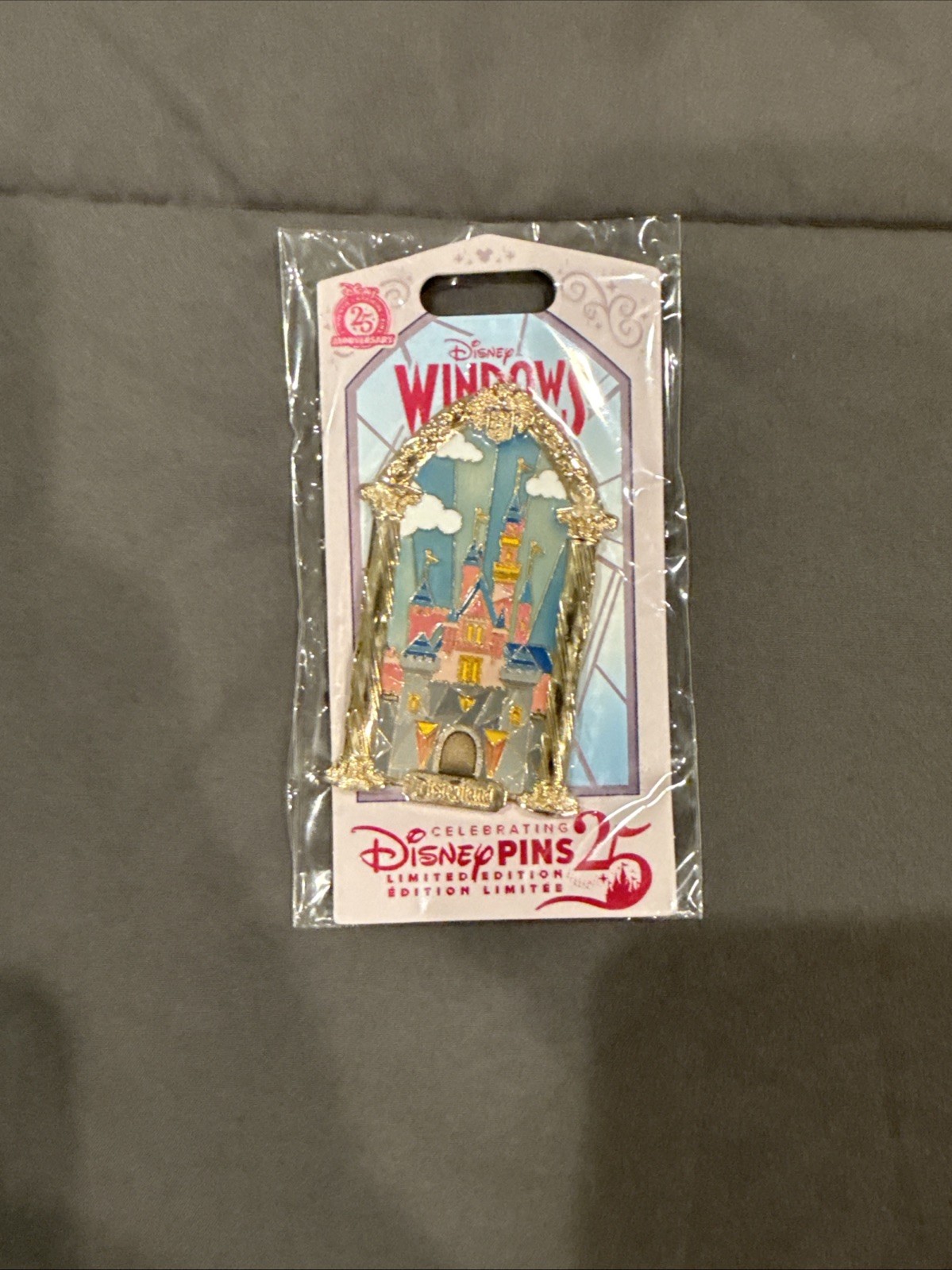 Disney Windows of Attraction Sleeping Beauty Castle Pin LE 1250