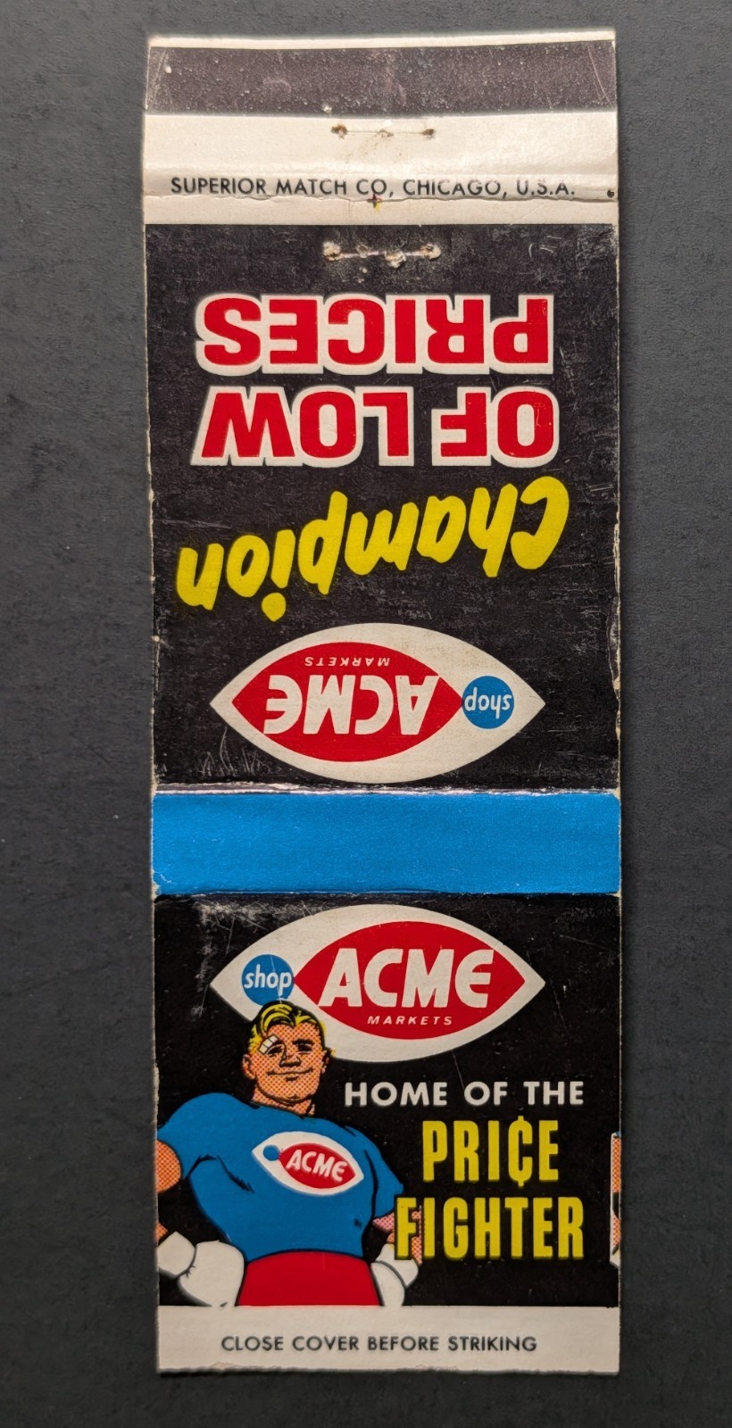 Vintage Acme Grocery Store Matchbook Cover