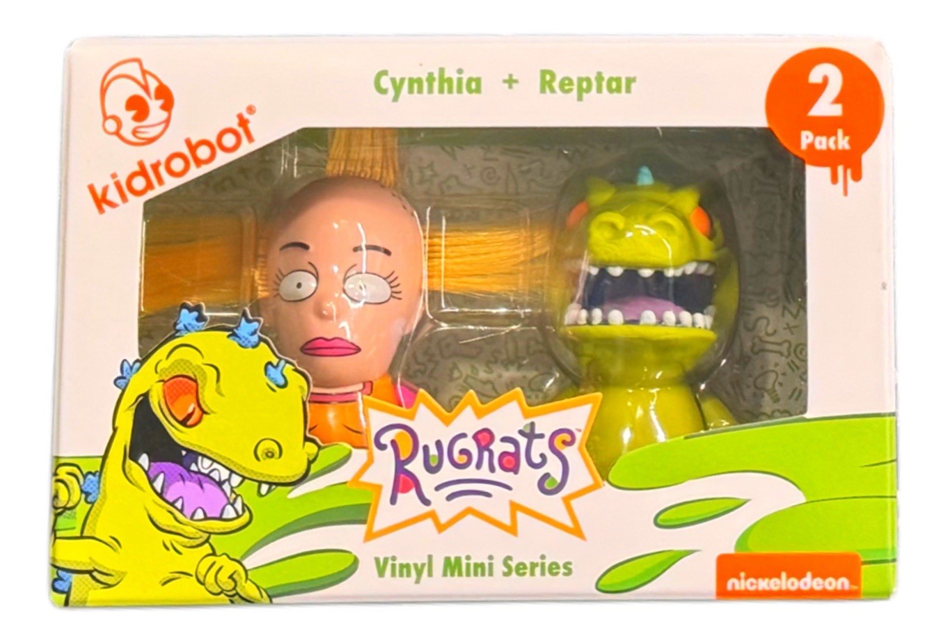 Kidrobot Rugrats Cynthia + Reptar Vinyl Mini Series 2 Pack Nickelodeon 2023