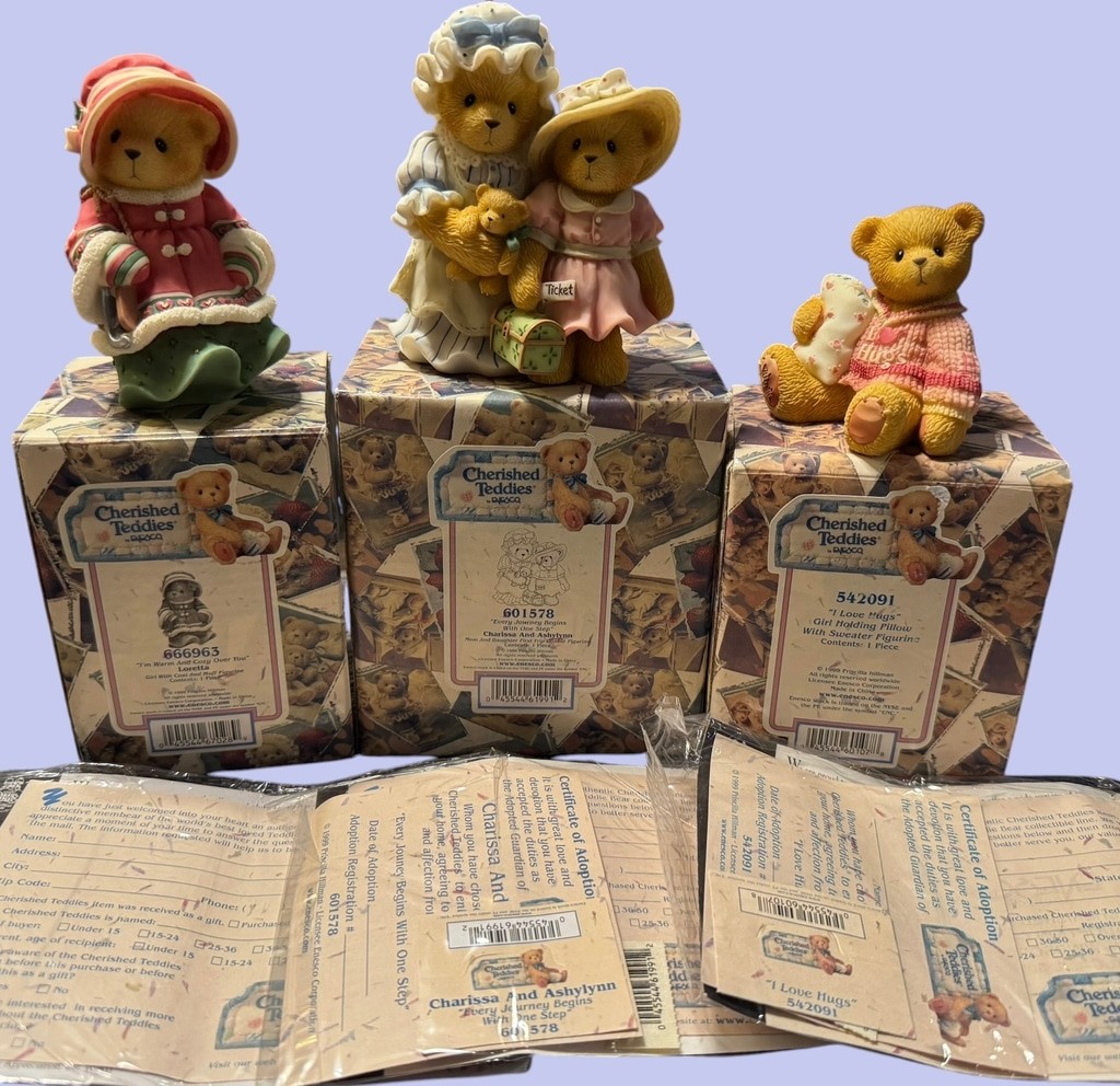 Cherished Teddies Figurines Lot 666963 Loretta, 601578 Charissa Ashlynn, #542091