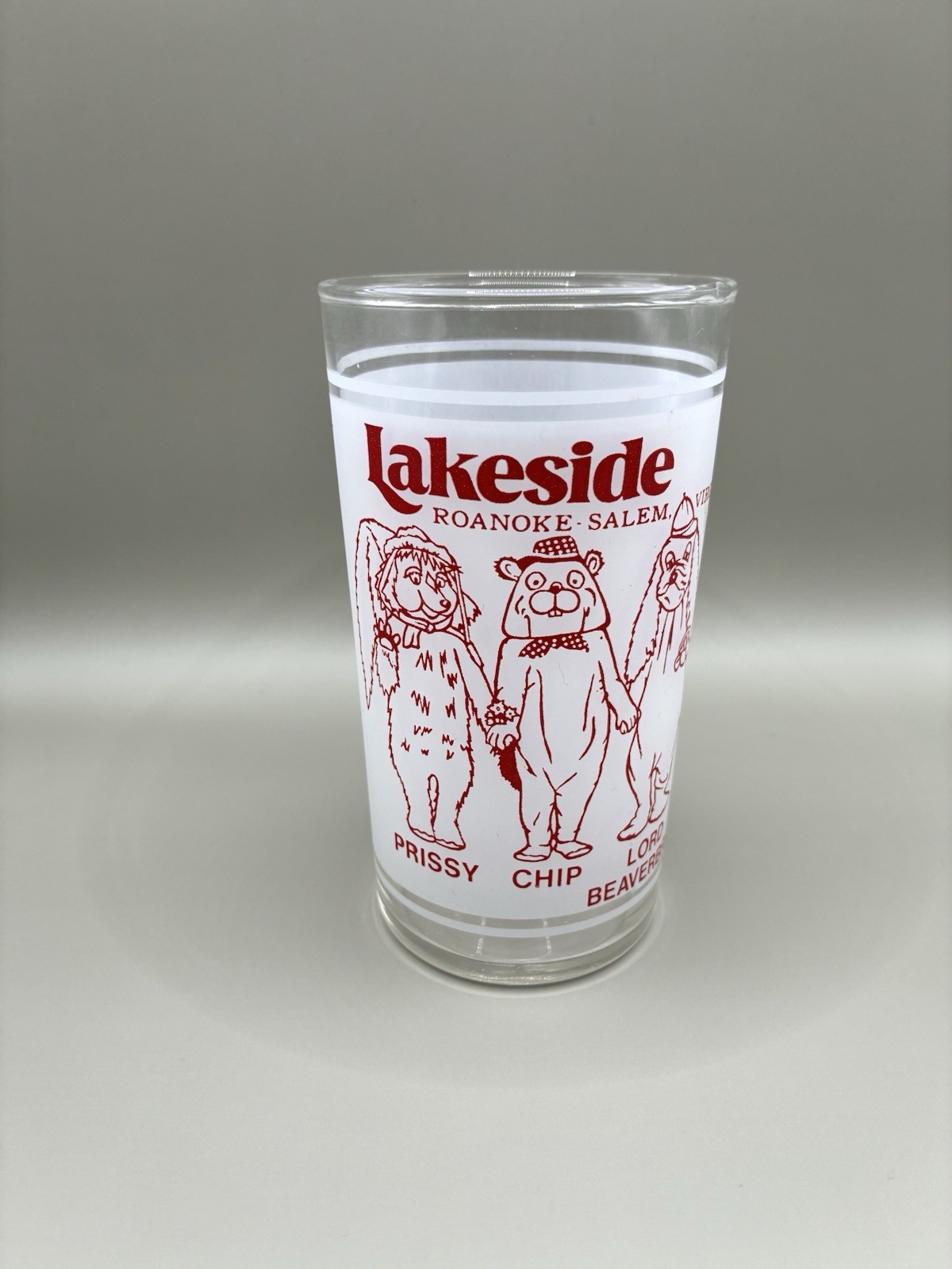 Rare unusual Lakeside Amusement Park Roanoke Salem VA Glass Salesman Sample