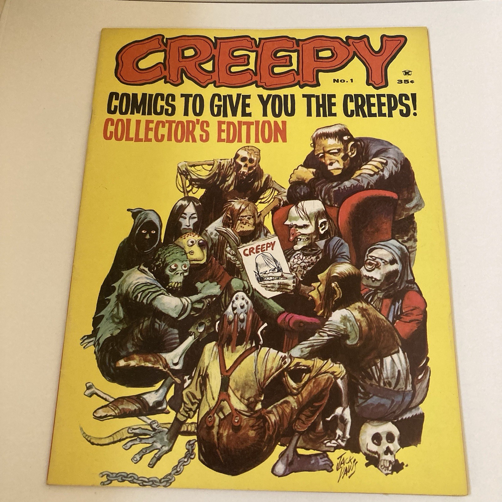 Creepy #1 Warren 1964-Intro Uncle Creepy Frank Frazette Art  VF 7.5