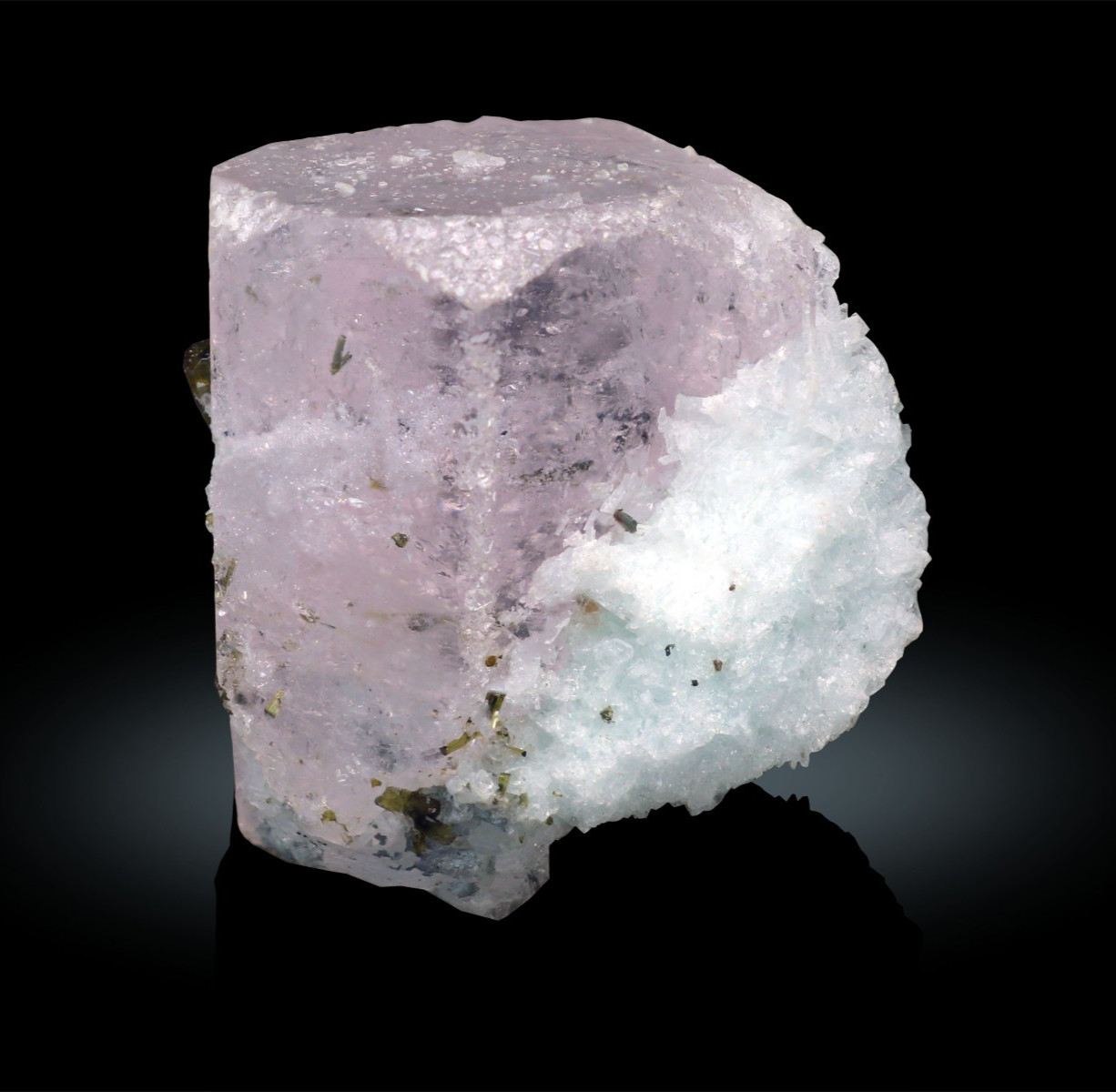 13g Natural Morganite Crystal With Albite, Healing Mineral Specimen, Afghanistan