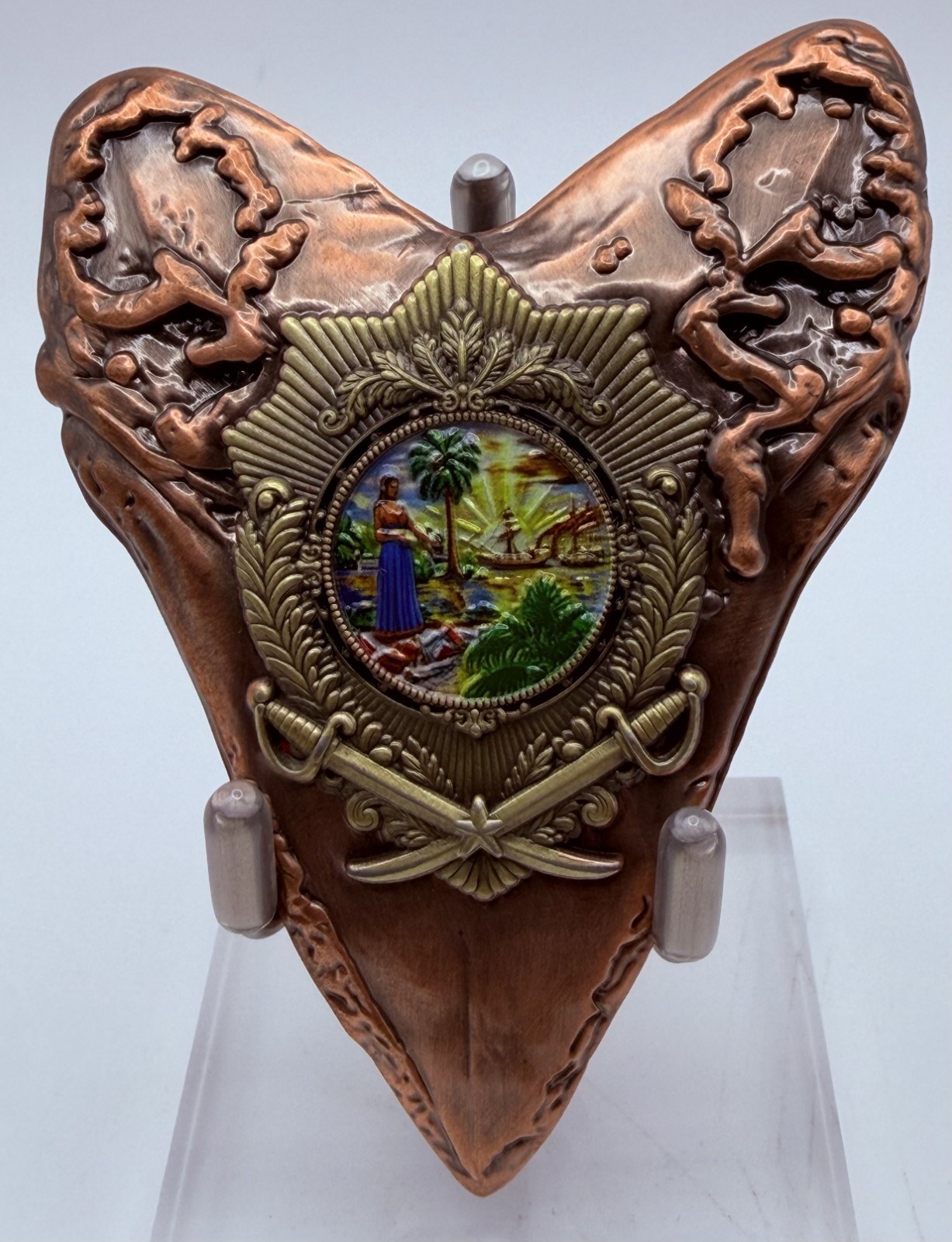 🔥 Sought After - Copper Shark Tooth Challenge Coin