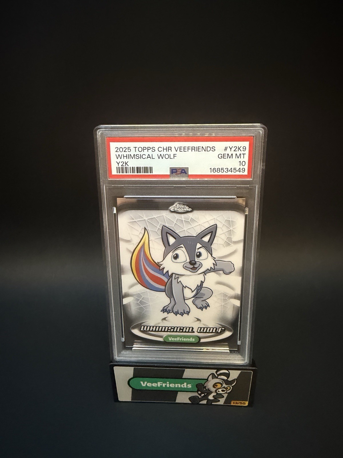 Topps 2025 Chrome VeeFriends Whimsical Wolf Y2K #Y2K9 PSA 10