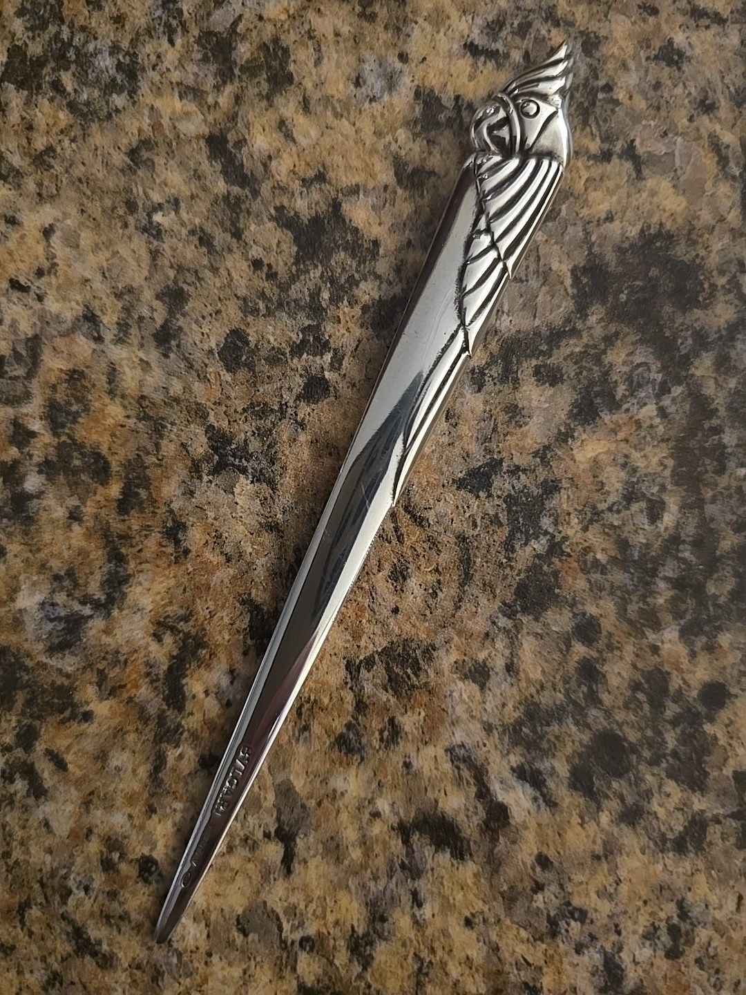 Bvlgari Bulgari Roma 925 Sterling Silver Vintage Parrot Bird Letter Opener