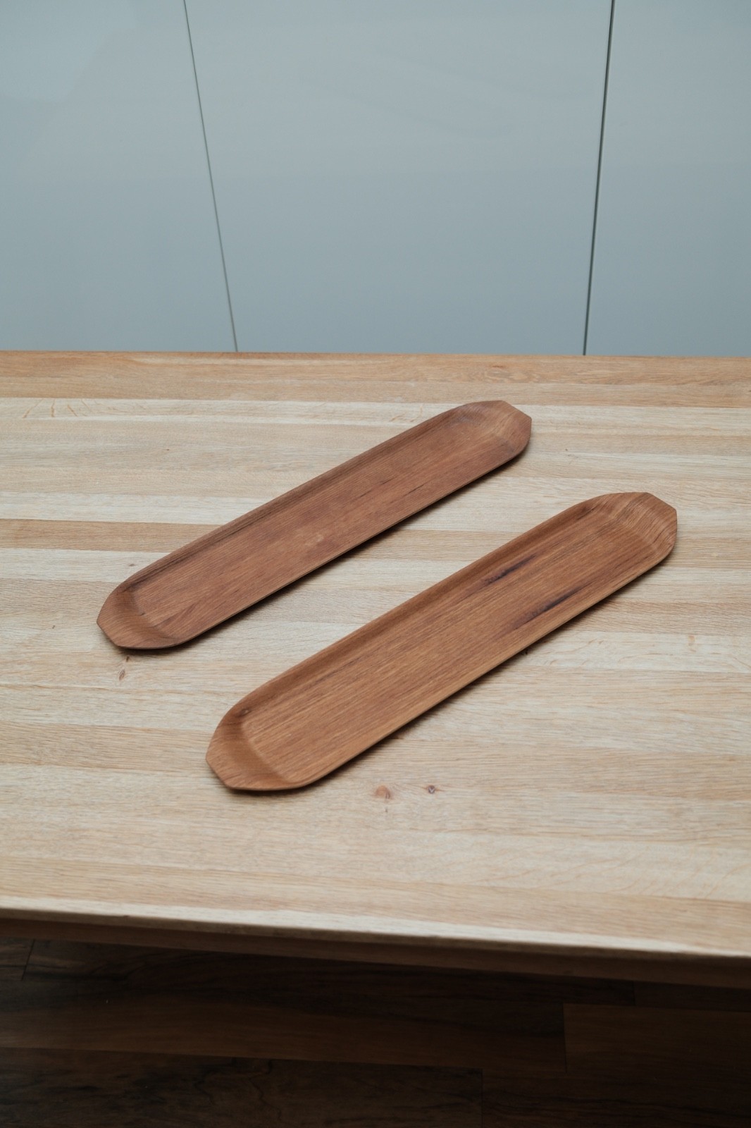 Vintage Nils Trautner Åry Nybro Teak Trays Sweden 1960s MCM Mid Century Modern