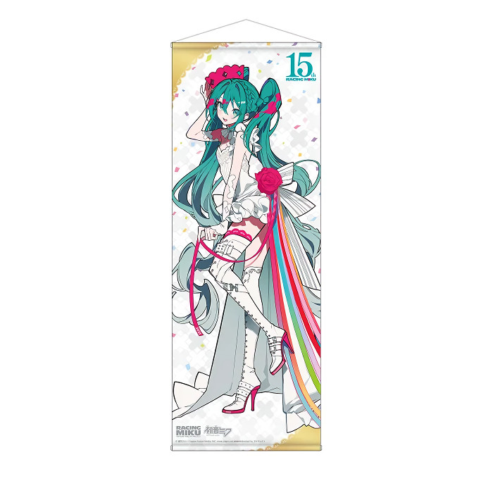 Caravan Hatsune Miku Racing Miku 15th Rhapsody 2010-2025 Life-Size Tapestry