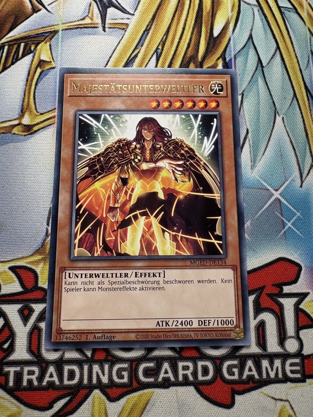 Yugioh Majesty Fiend Rare - MGED-EN134 1st Edition - German