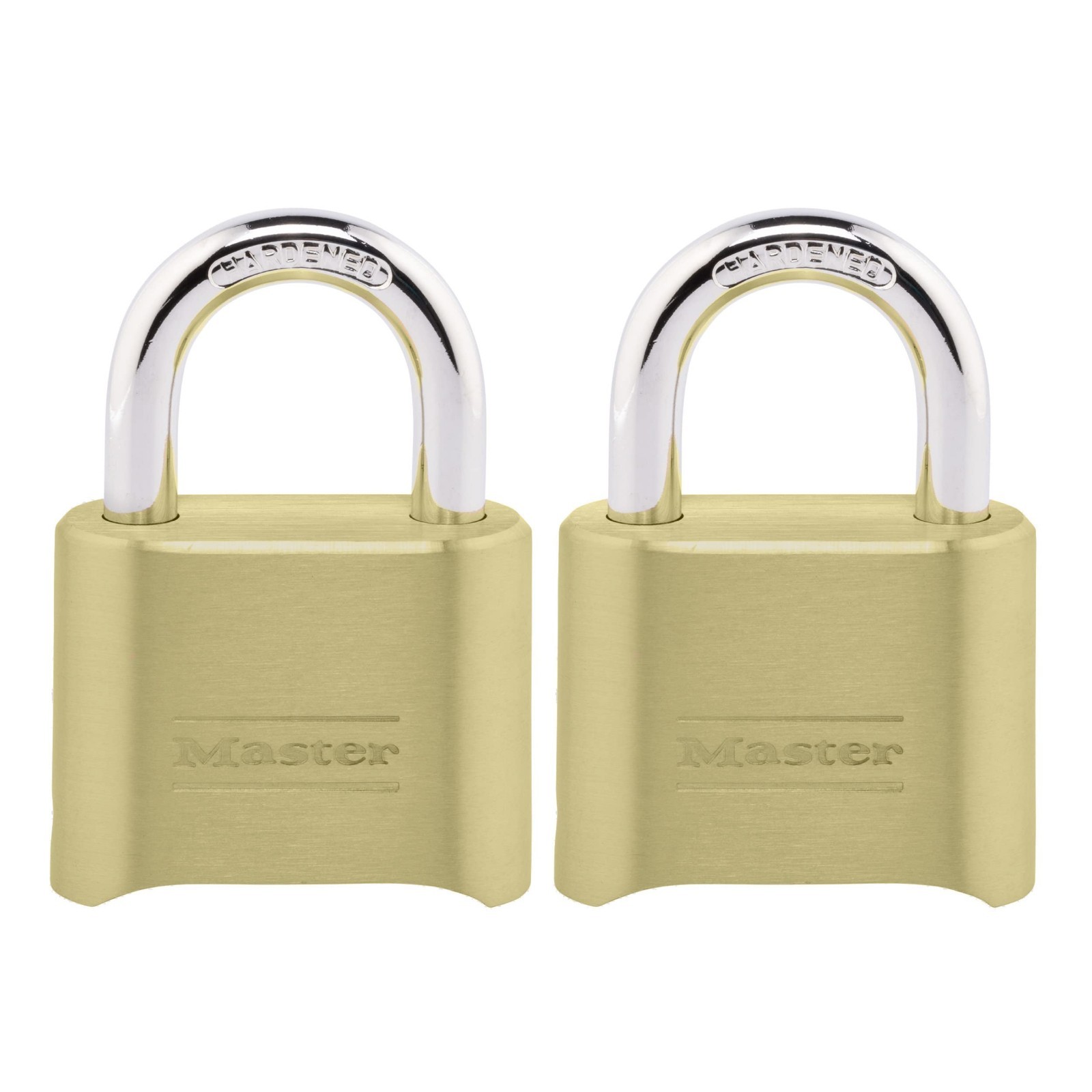 Durable Outdoor Brass Combination Padlock - 2-Pack Security Lock for Travel & St