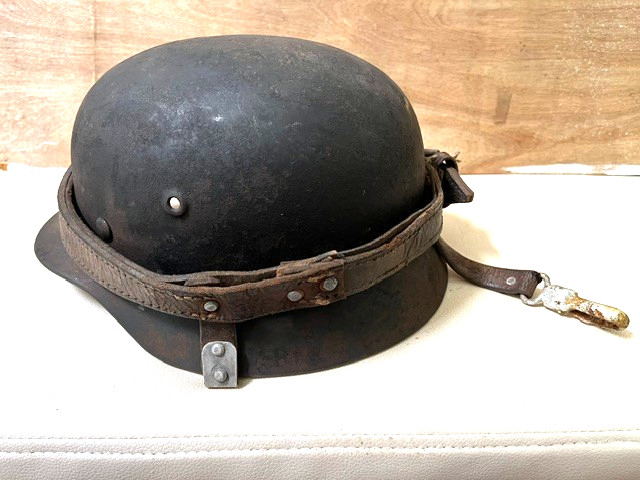 WW2 German Helmet Carrier Trench Made by Soldier