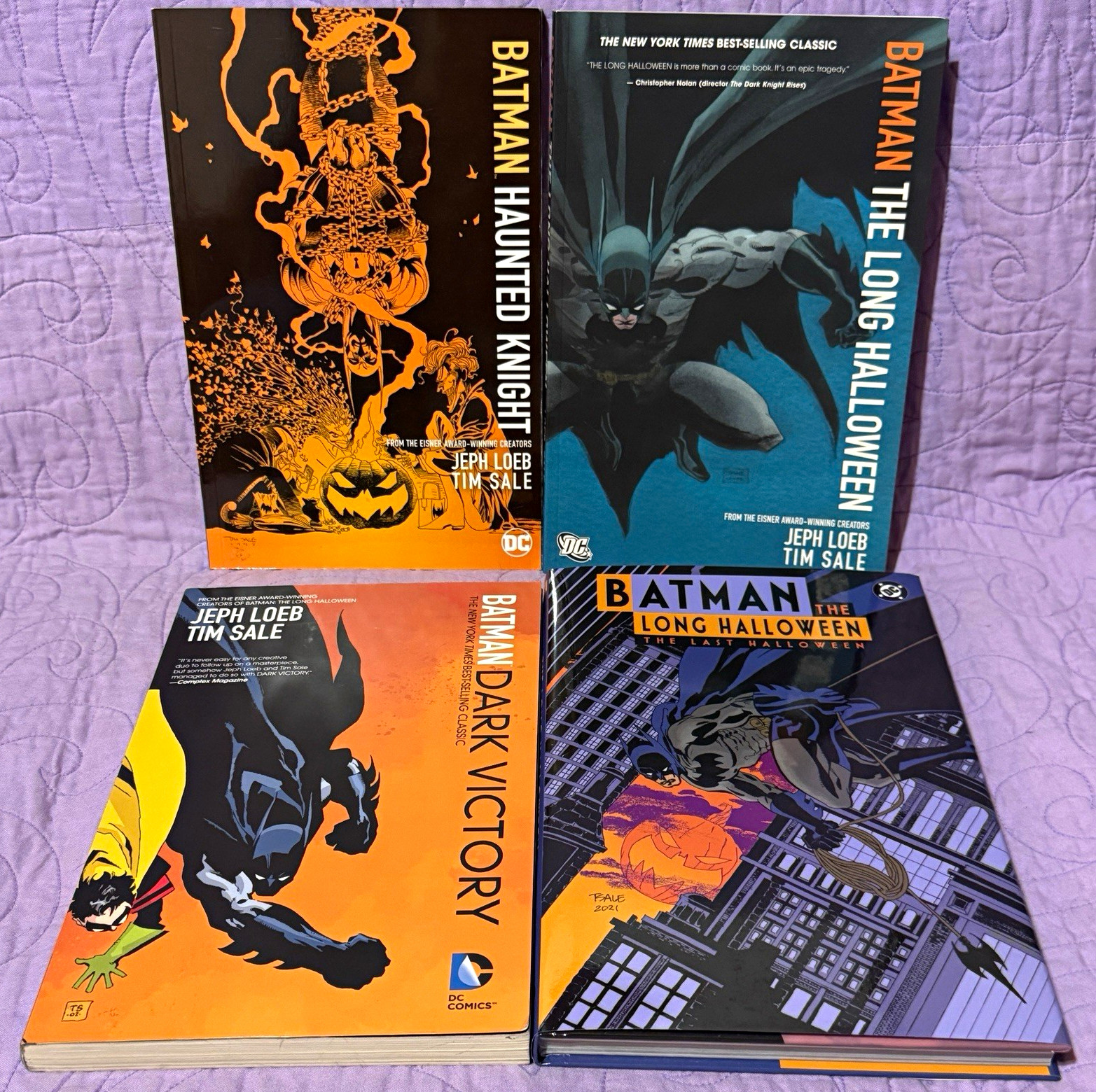 Batman Haunted Knight Long Halloween Dark Victory Last Halloween 4 Book Lot