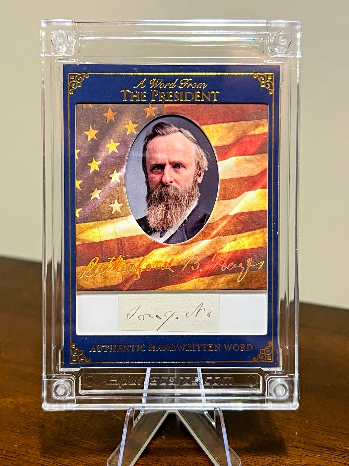 Rutherford B Hayes Handwritten Word Relic 19th US President POTUS 2025 from 1884