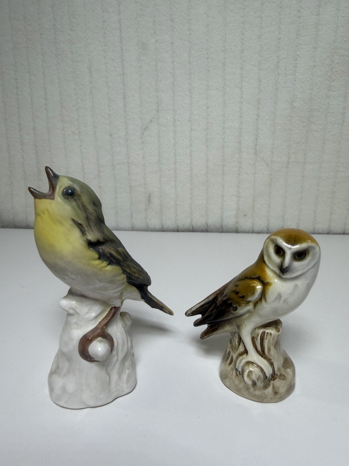 2 Pc. VTG. Goebel West Germany Figurines (OWL & BIRD)  VG Signed/ Numbered