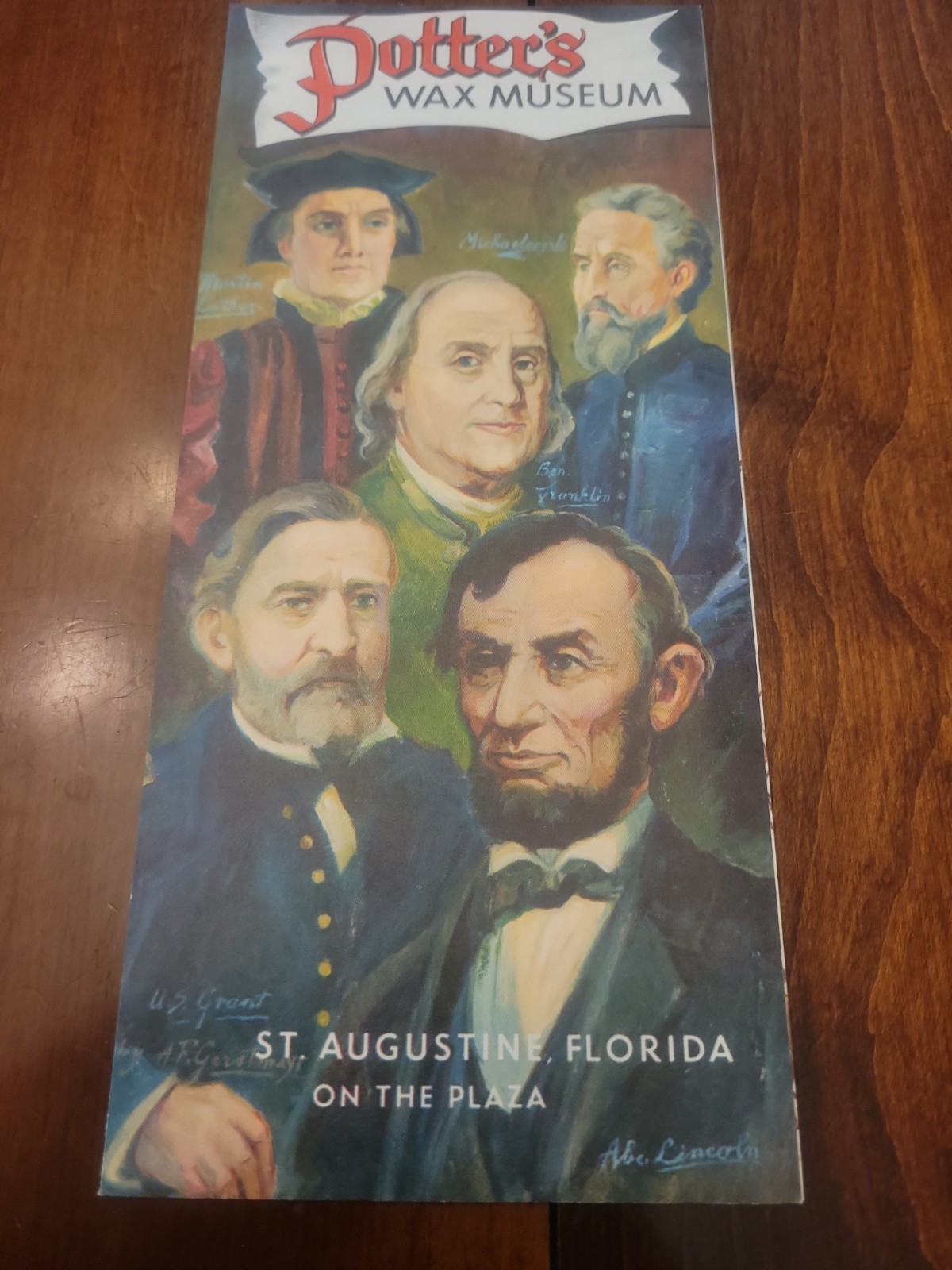 Potter's Wax Museum St Augustine Florida Vintage Brochure
