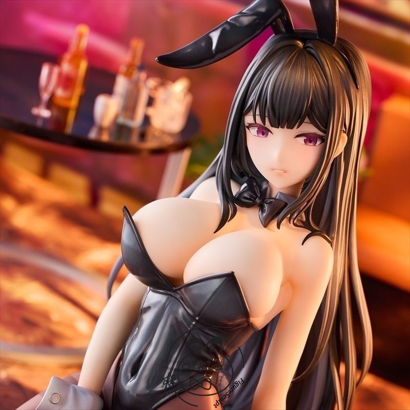 Anime Black Bunny Girl 18cm PVC Figure Unboxed Collectible Desktop DisplayStatue