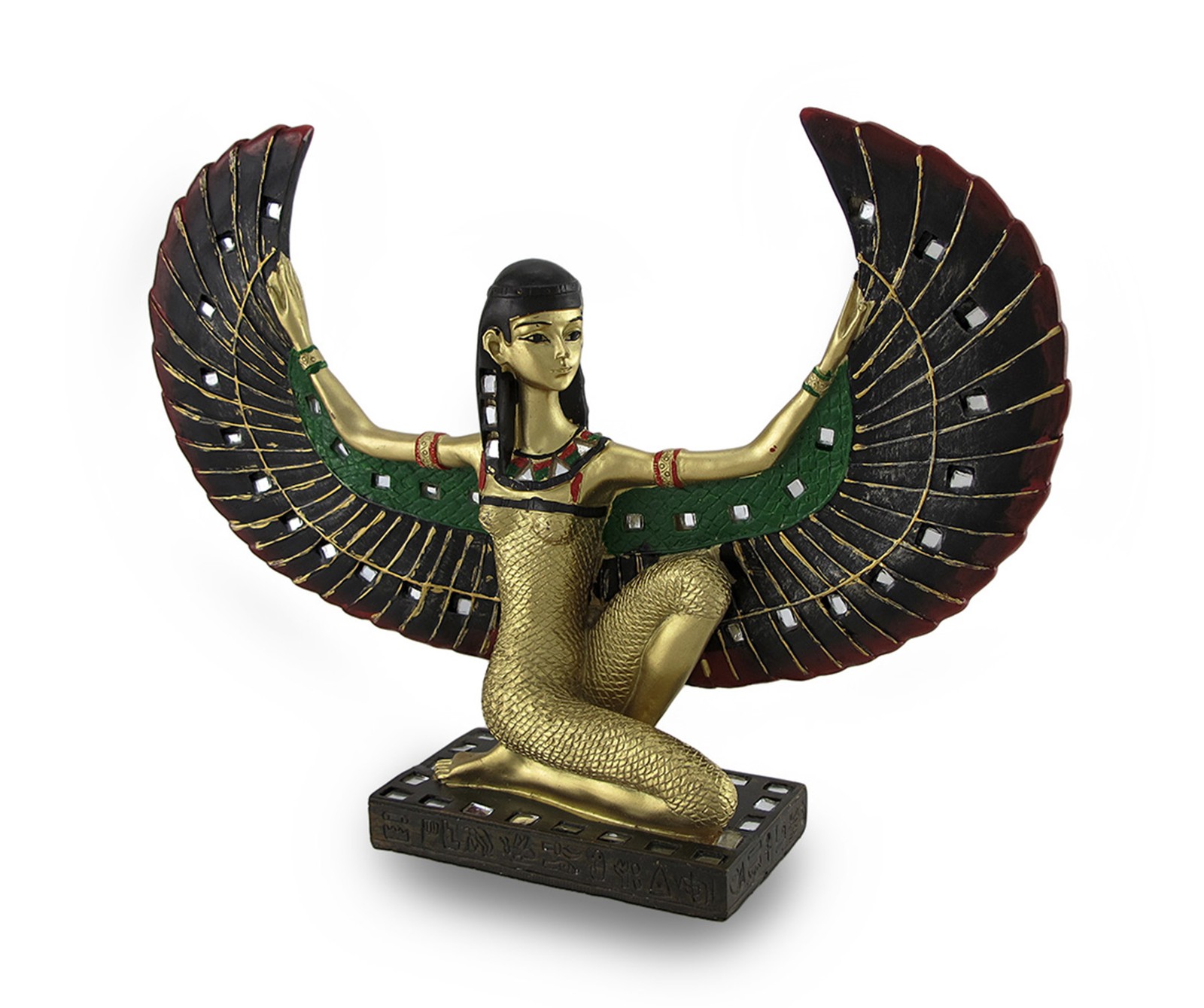 Zeckos Winged Egyptian Goddess Isis Statue Deity Mythology