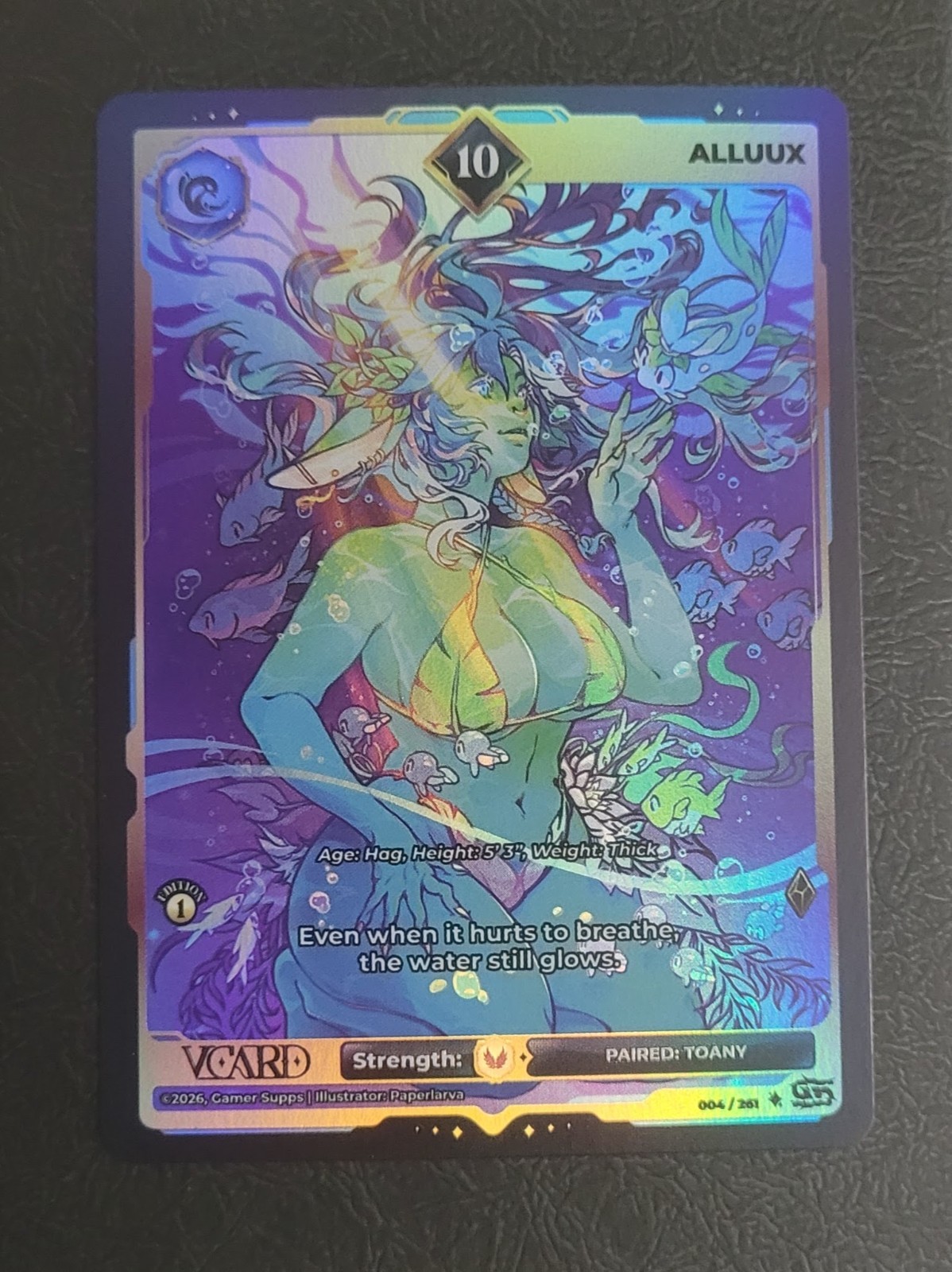 Vcard Fractured Paradox First Edition Ultra Rare Singles (Holo/Power Level 10\'s)