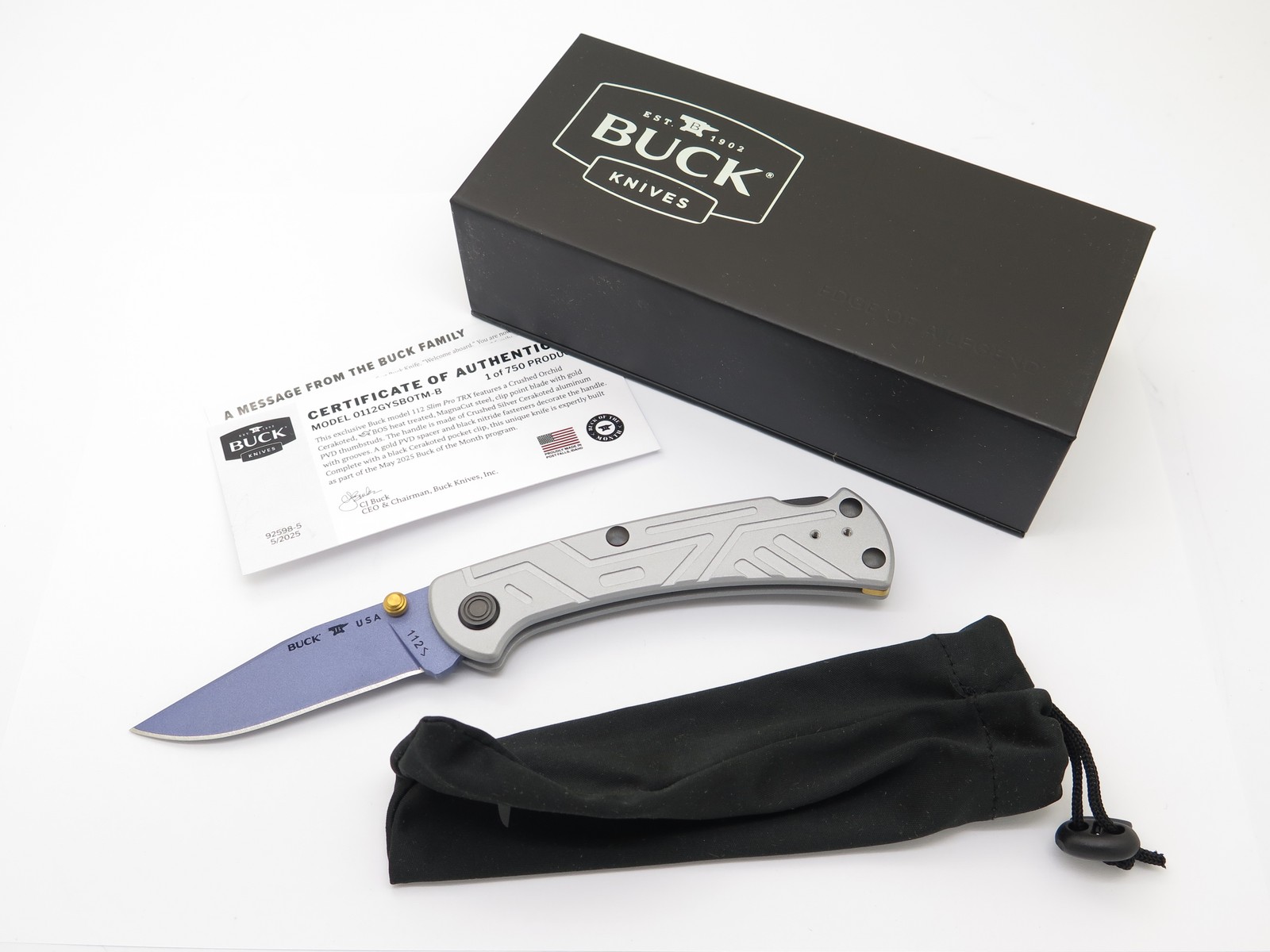 2025 Buck 112 BOTM Limited Ranger Slim Pro TRX Magnacut Folding Hunter Knife 2025 Buck 112 BOTM Limited Ranger Slim Pro TRX Magnacut Folding Hunter Knife