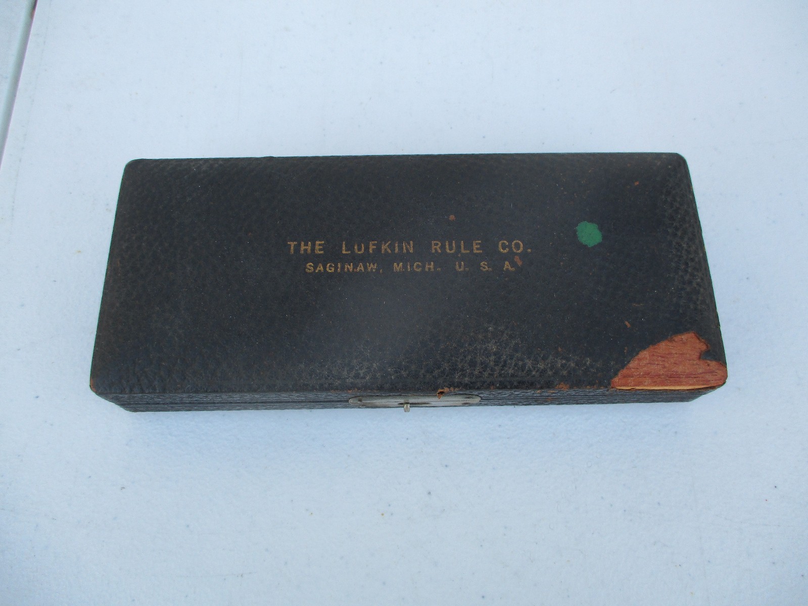 Vintage Lufkin Rule Co. No. 900 Planer Shaper Gage Machinist Tool W/ Wooden Box