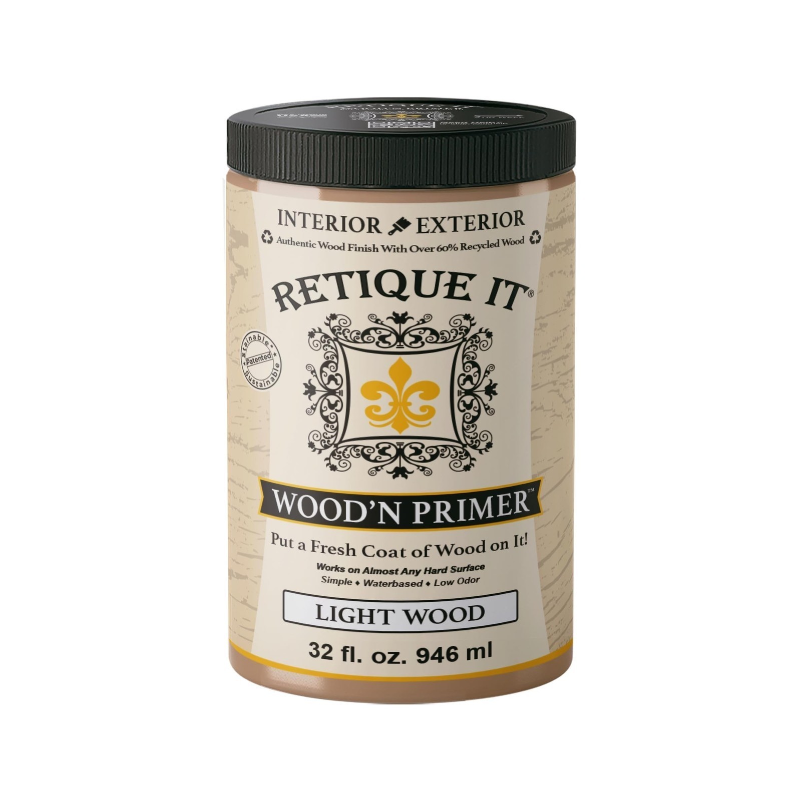 Wood\'n Primer-Paint it then stain it-Stainable Wood Fiber Paint(Light Wood,Large Wood\'n Primer-Paint it then stain it-Stainable Wood Fiber Paint(Light Wood,Large