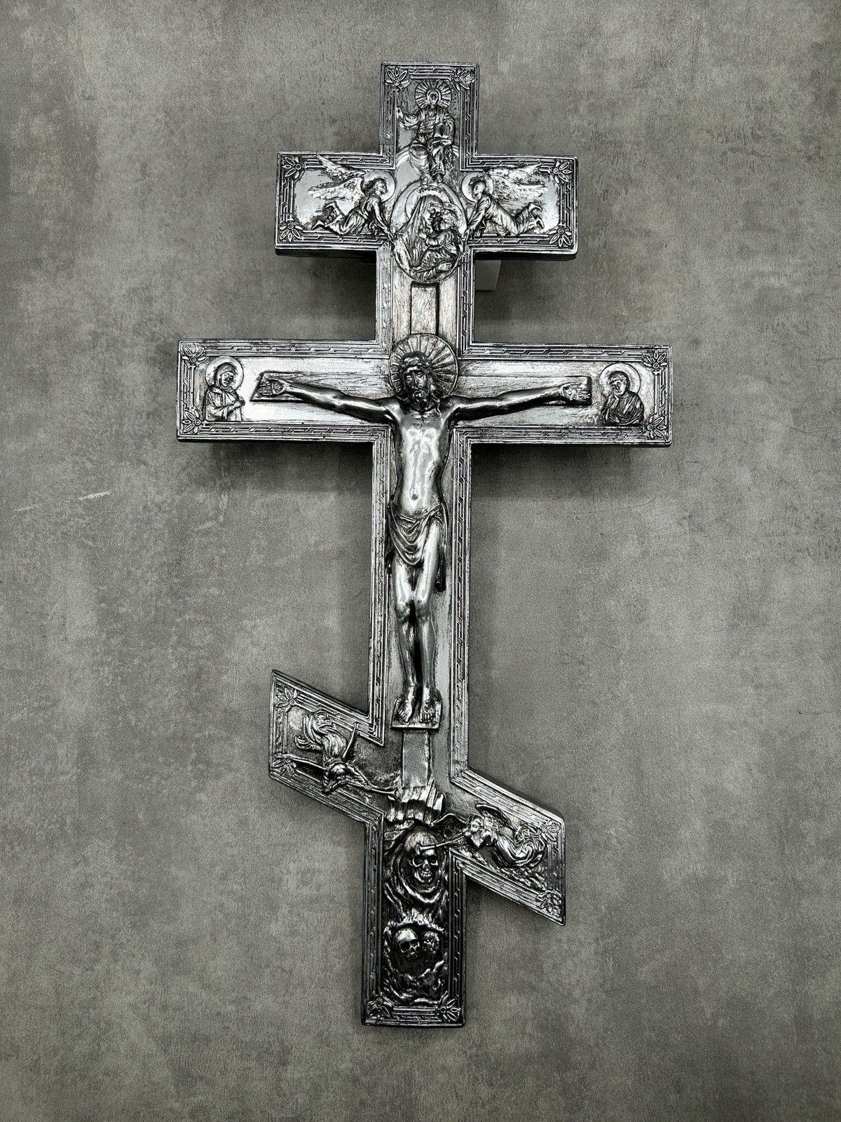 Large Christian Crucifix Wall Orthodox Cross 17”