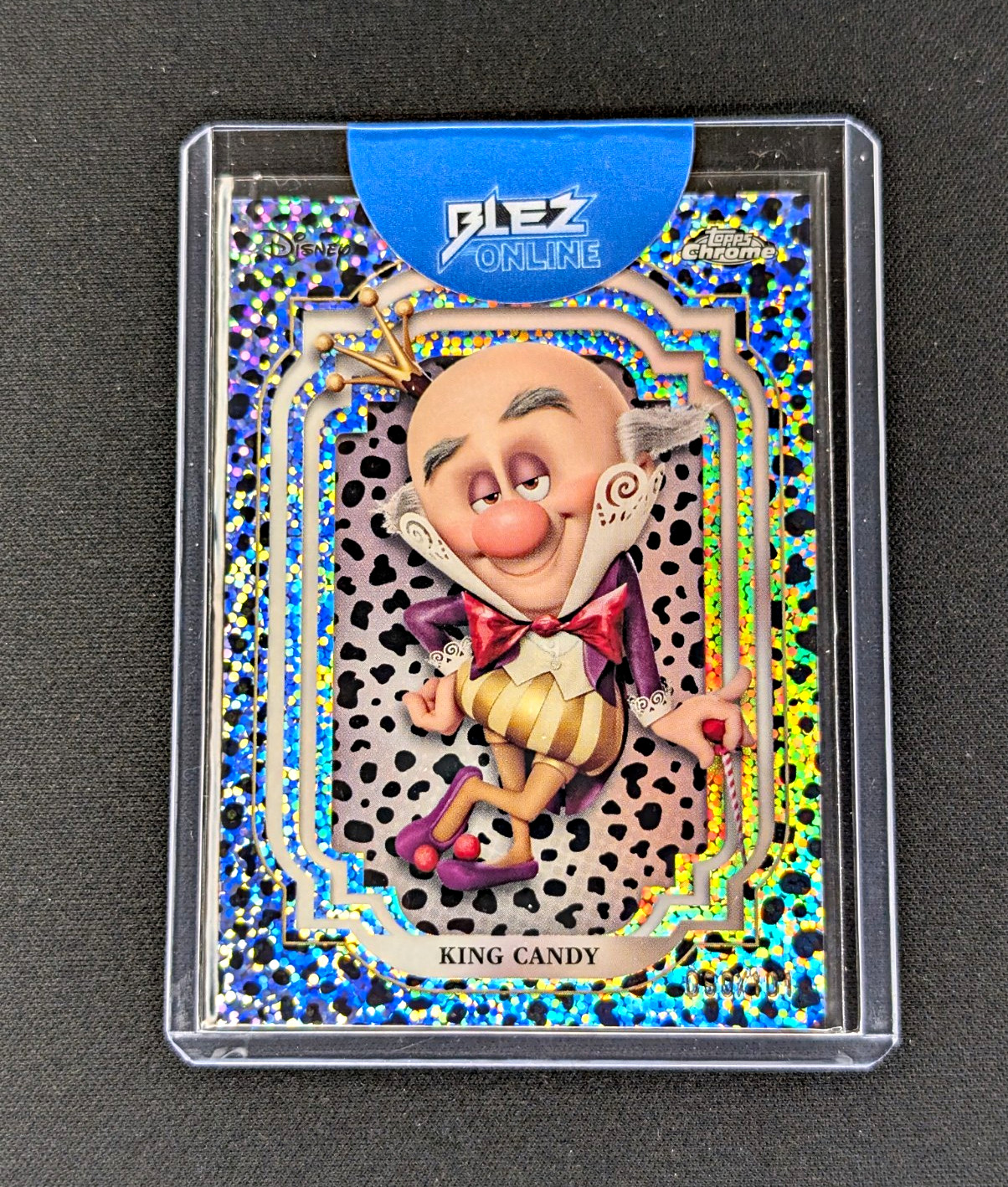 2024 Topps Chrome Disney King Candy #148 Black & White Speckle Refractor /101