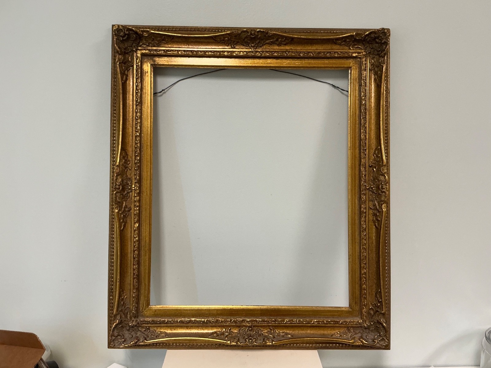Ornate Gold Leaf Picture Frame 20x24 Opening with 4.25 in. Width Molding
