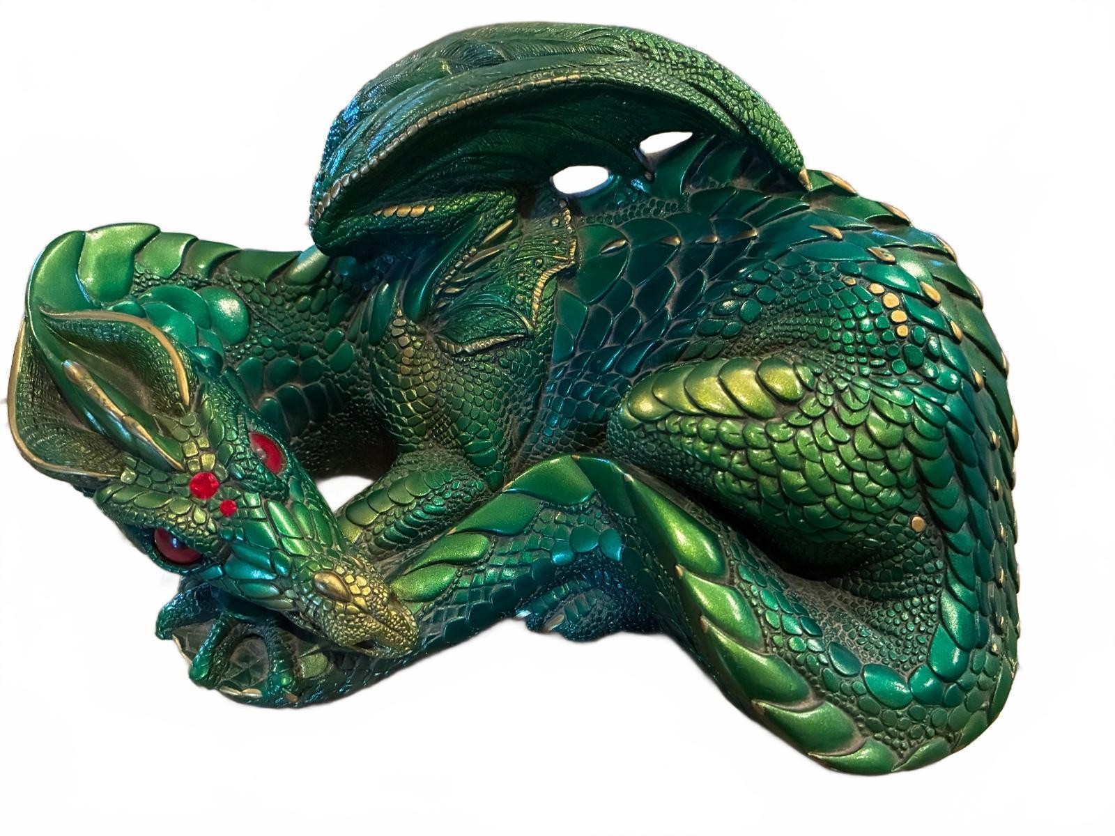 Windstone Editions Mother Dragon Emerald Green Retired Peña 1985