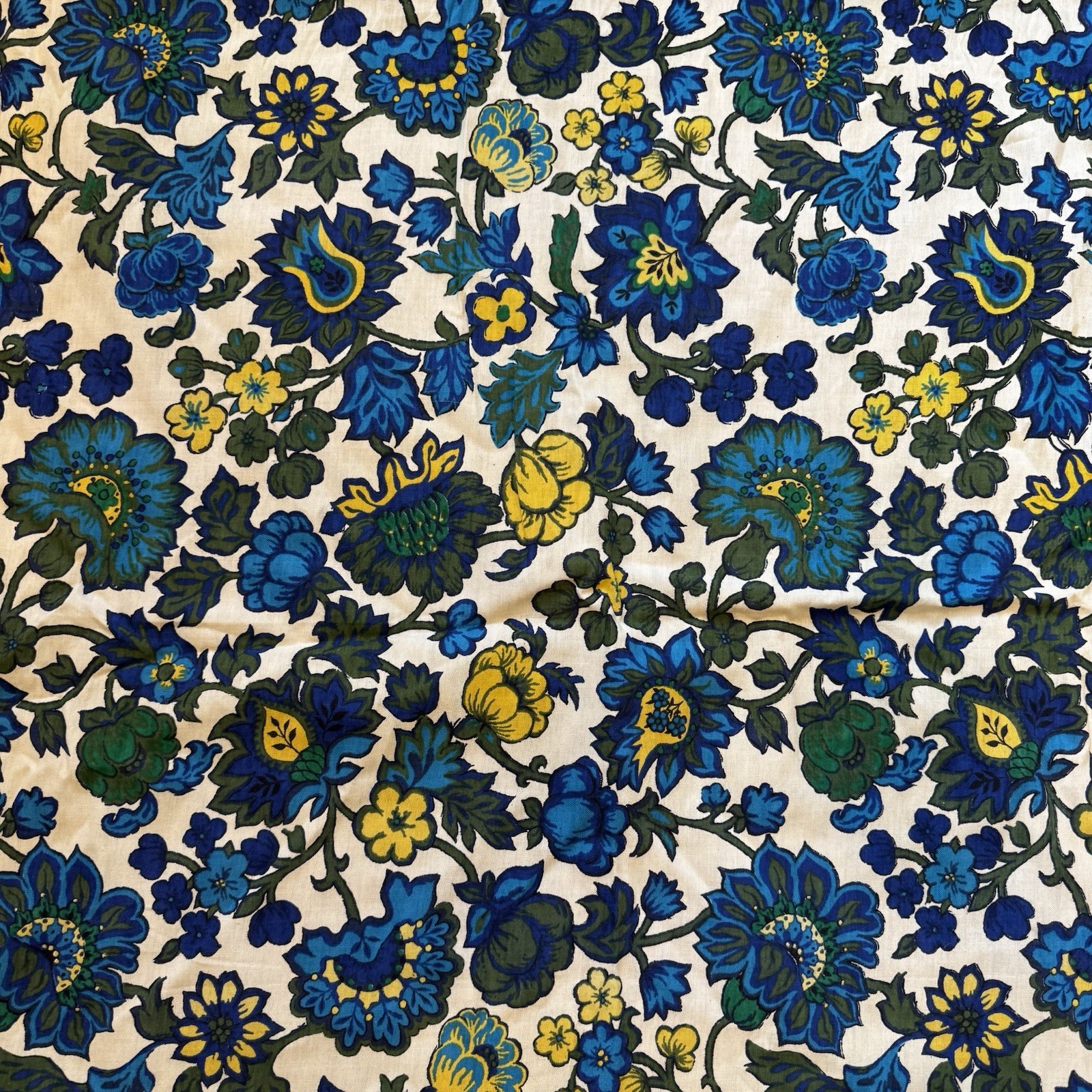 Vintage Fabric 60’s 70’s Univtex Curtains EUC 