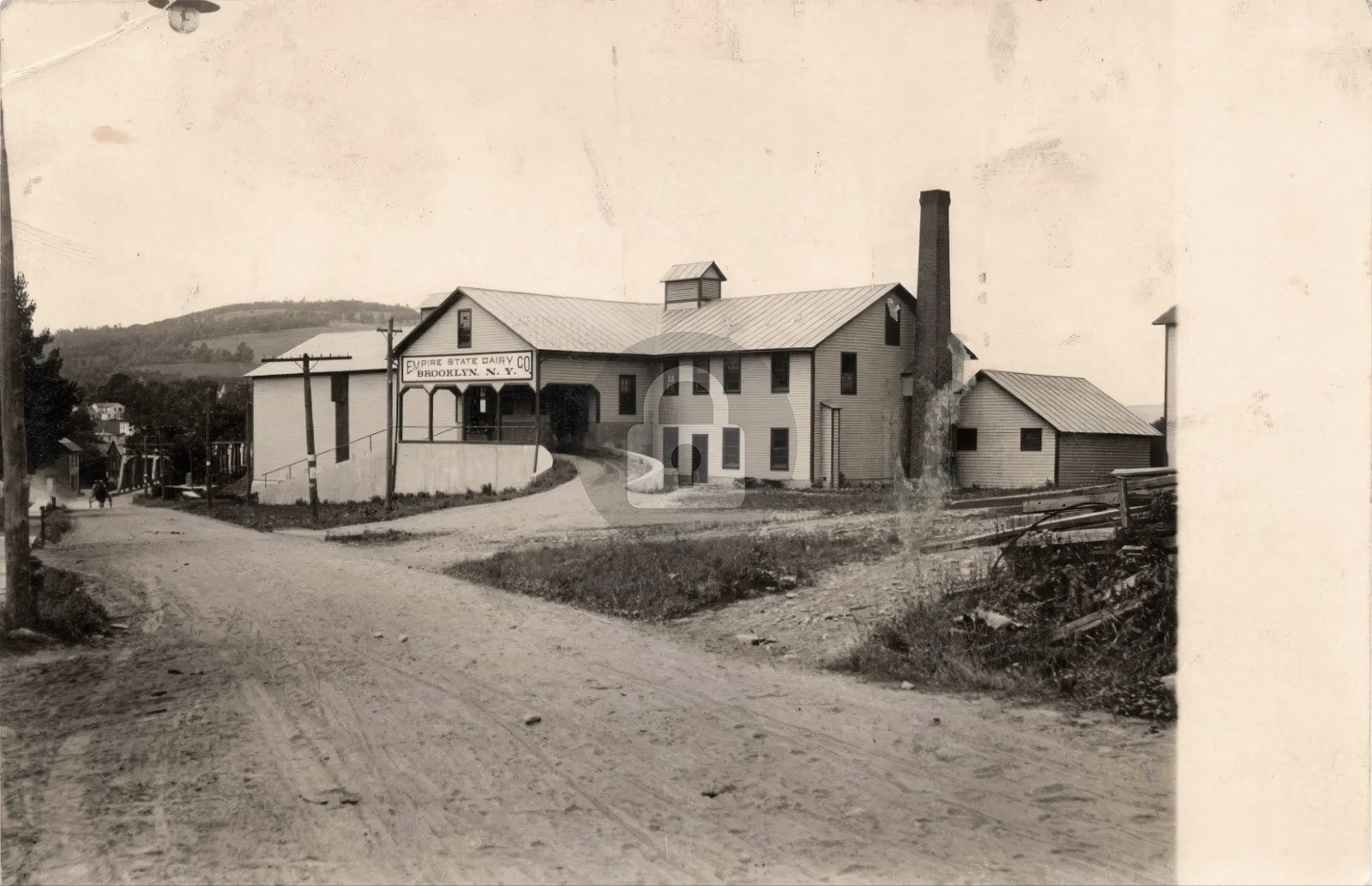 Windsor NY Empire State Dairy Co. Brooklyn NY Sign 1904 RPPC Photo Postcard COPY