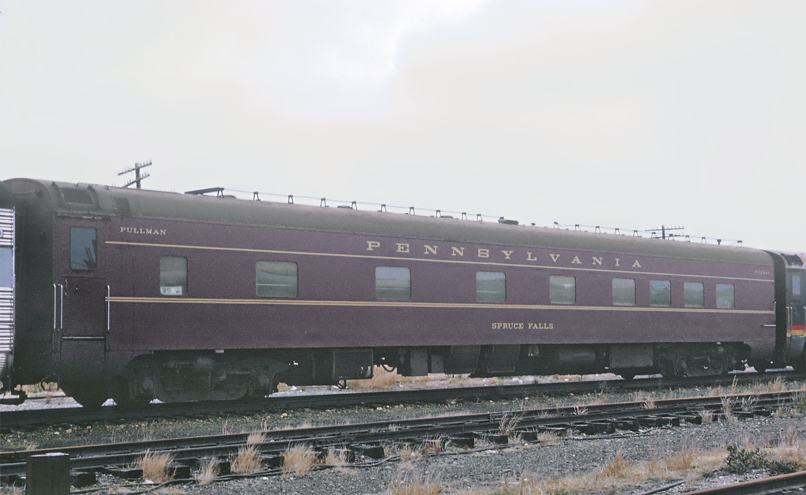PRR Spruce Falls Pullman Sleeper Buffet Lounge, Montauk, NY 1969 8.5 x 11 Photo